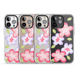 iPhone 16 Pro Max Funky Flowers Black Impact Phone Case