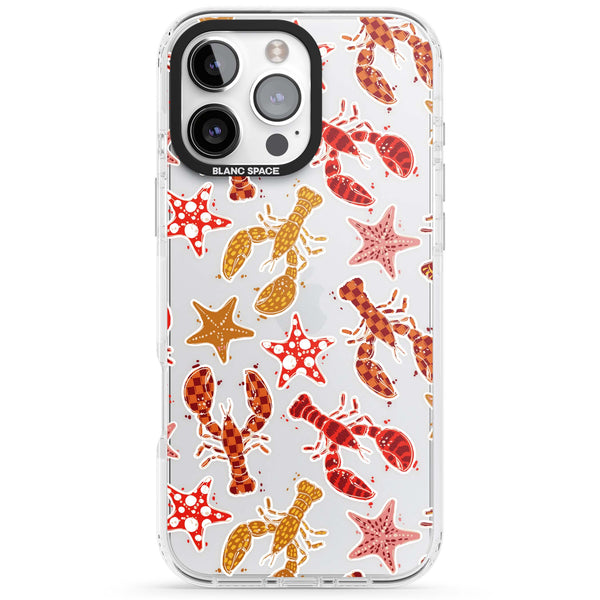 Lobster & Starfish Coastal Pattern