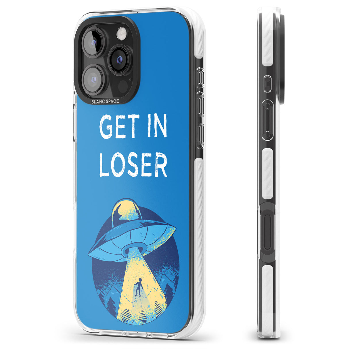 iPhone 16 Pro Max Get in Loser UFO Black Impact Phone Case