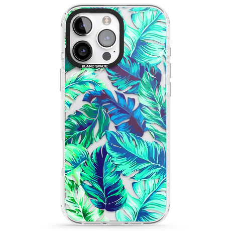 iPhone 16 Pro Max Tropical Palms Black Impact Phone Case