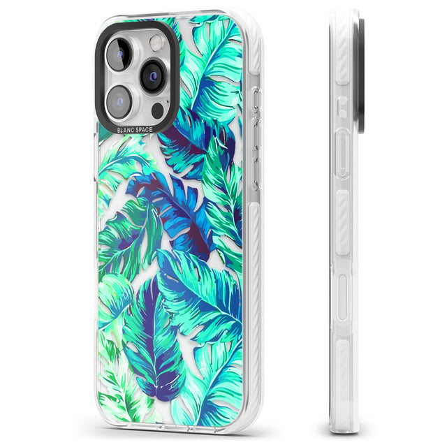 iPhone 16 Pro Max Tropical Palms Black Impact Phone Case