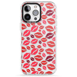 iPhone 16 Pro Max Lips Pattern Black Impact Phone Case