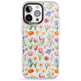 iPhone 16 Pro Max Small Flower Mix Black Impact Phone Case + Magsafe