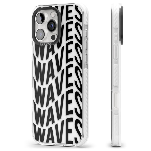 iPhone 16 Pro Max WAVES Clear Impact Phone Case + Magsafe