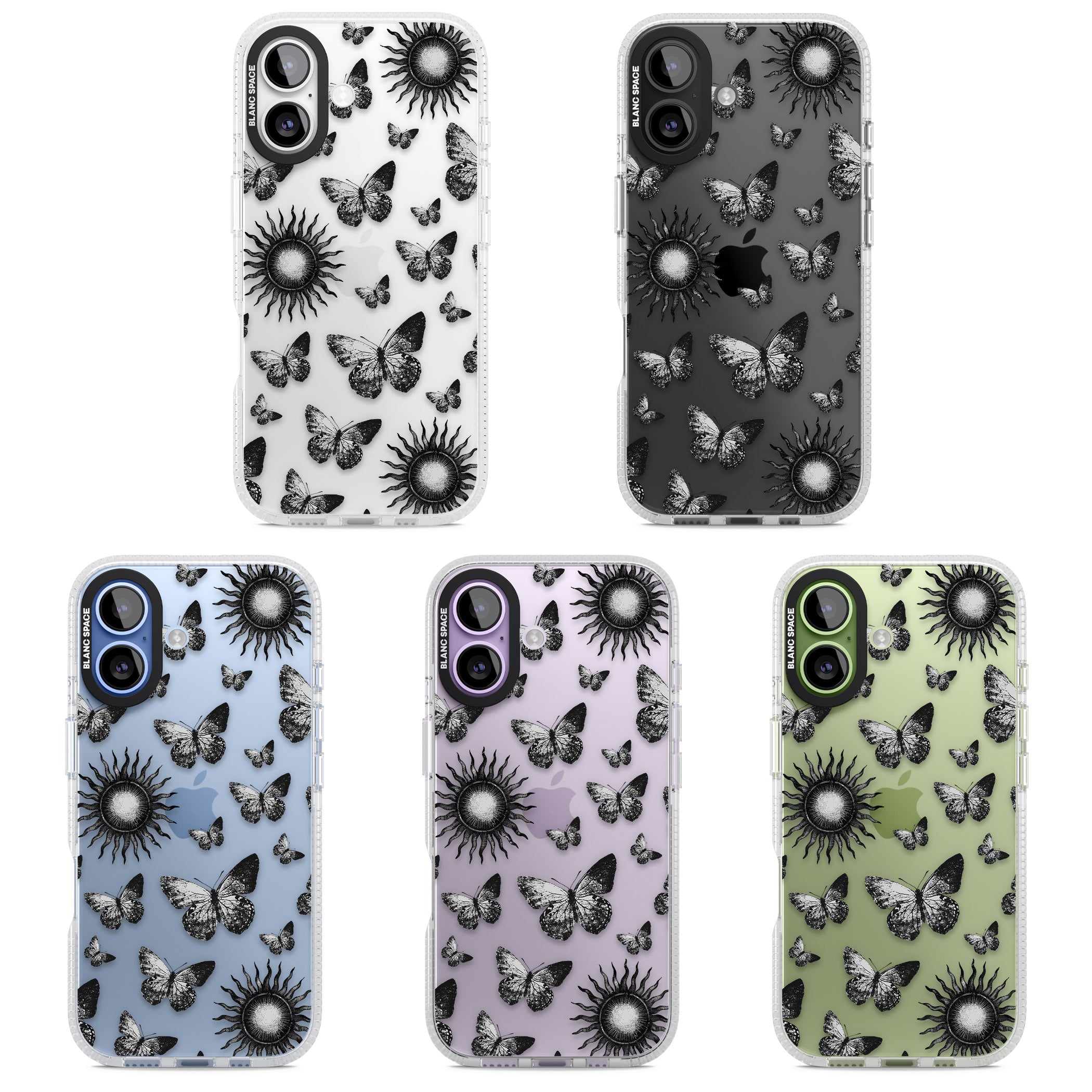 Butterflies Suns iPhone 17 Impact Air Clear Phone Case APT Impact Protection