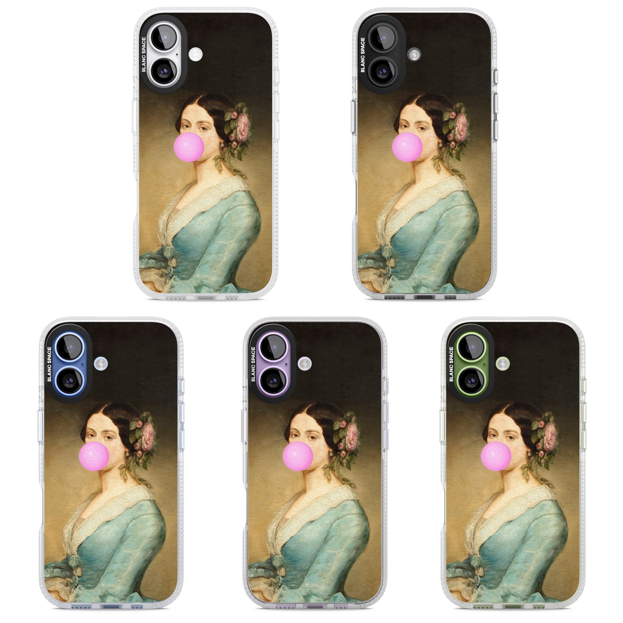 Bubblegum Renaissance iPhone 17 Impact Air Clear Phone Case APT Impact Protection