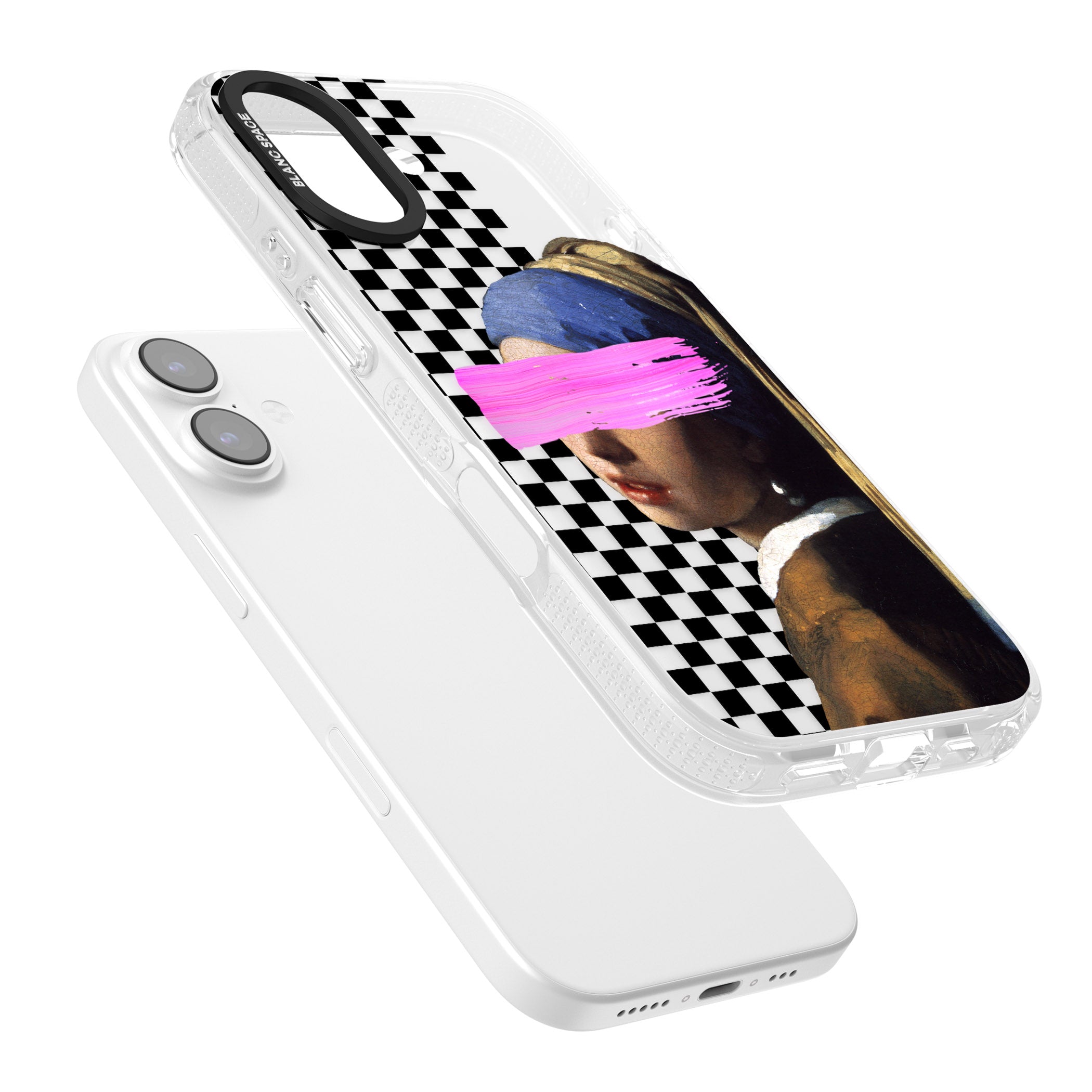 Abstract Pearl Girl iPhone 17 Impact Air Clear Phone Case Colours