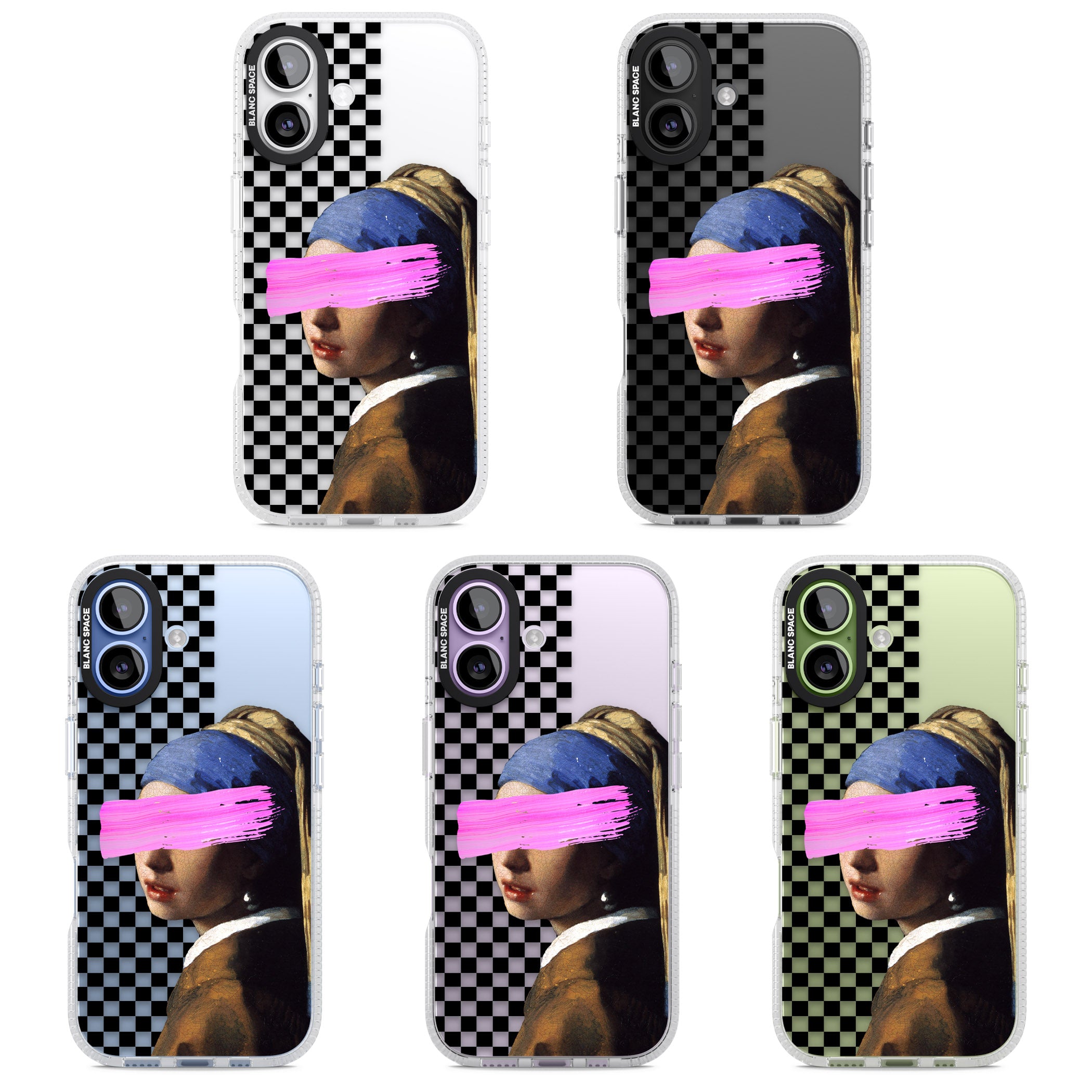 Abstract Pearl Girl iPhone 17 Impact Air Clear Phone Case APT Impact Protection