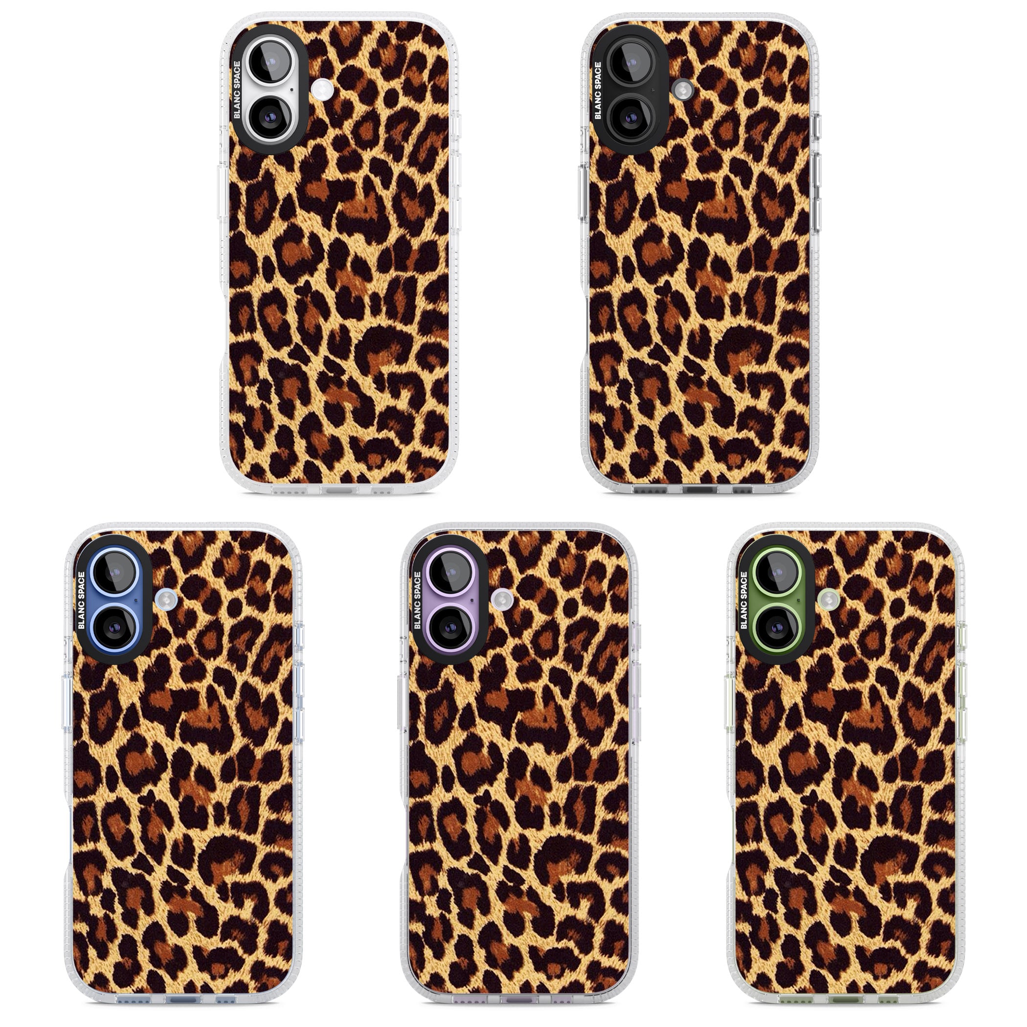 Gold Leopard Print iPhone 17 Impact Air Clear Phone Case APT Impact Protection