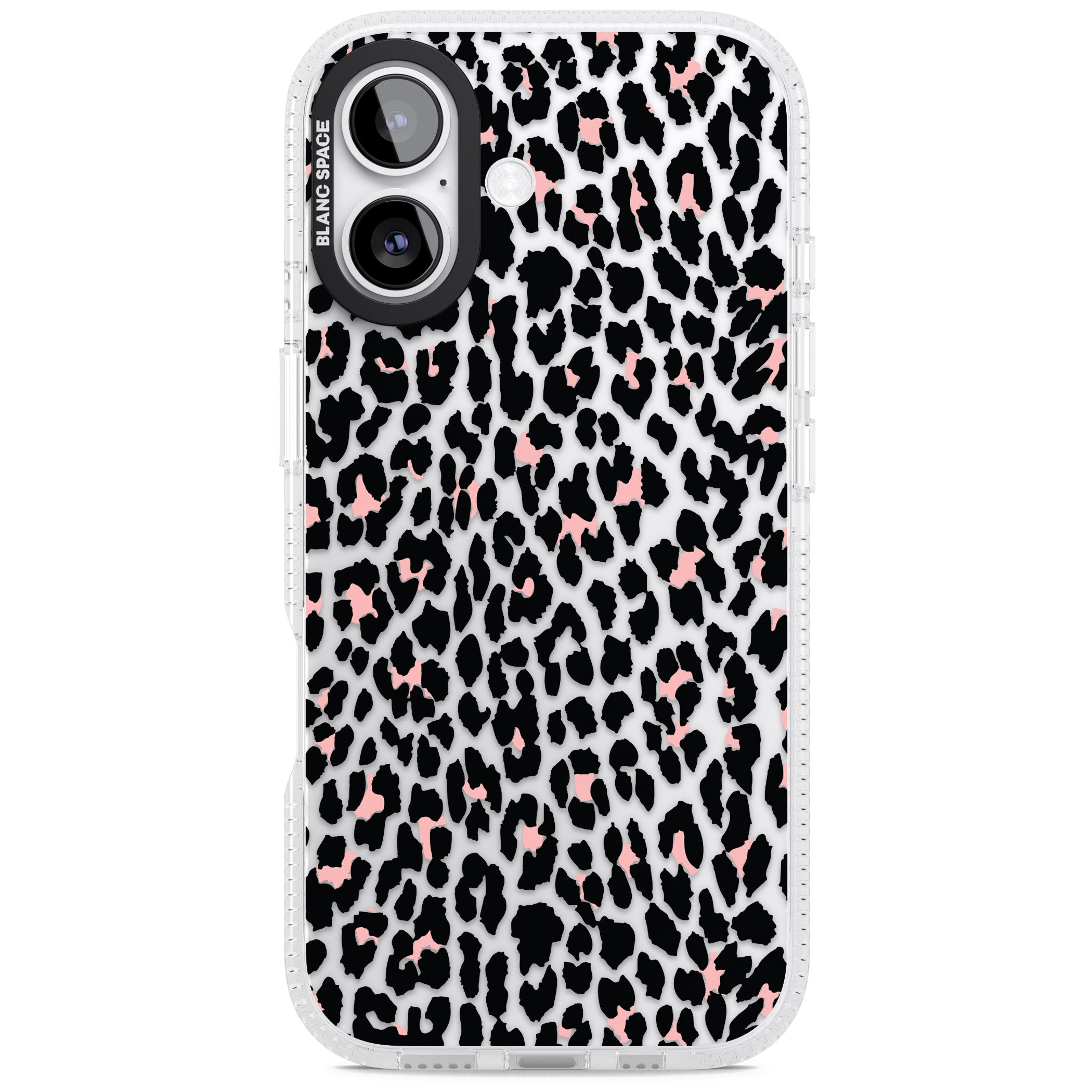 Pink Leopard Print iPhone 17 Impact Air Clear Phone Case