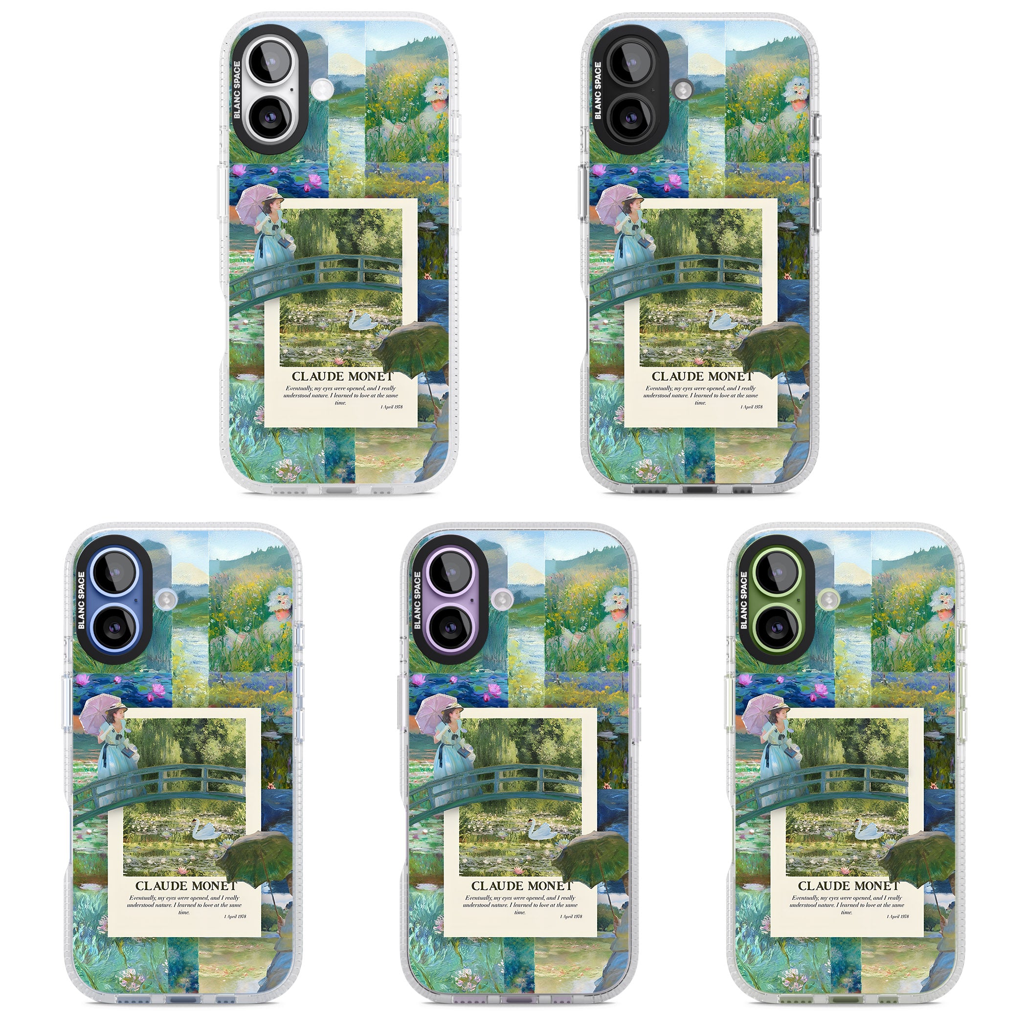 Monet Gardens iPhone 17 Impact Air Clear Phone Case APT Impact Protection