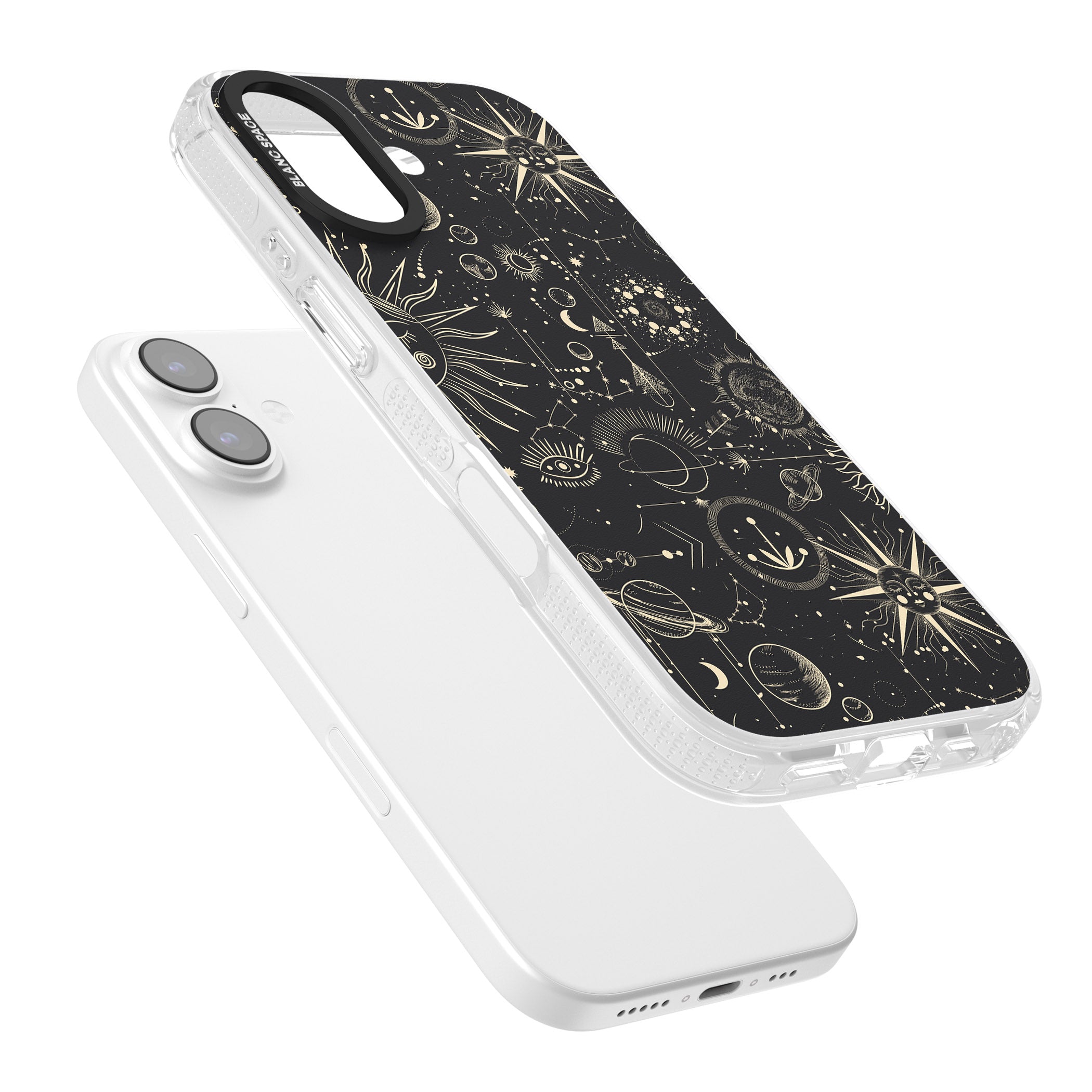 Cosmic Suns And Planets iPhone 17 Impact Air Clear Phone Case Colours
