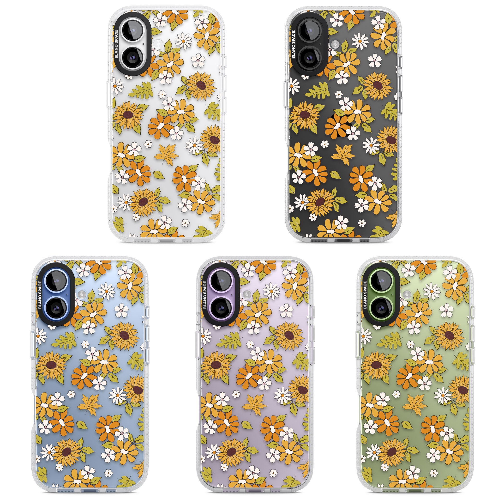 Boho Sunflowers iPhone 17 Impact Air Clear Phone Case APT Impact Protection