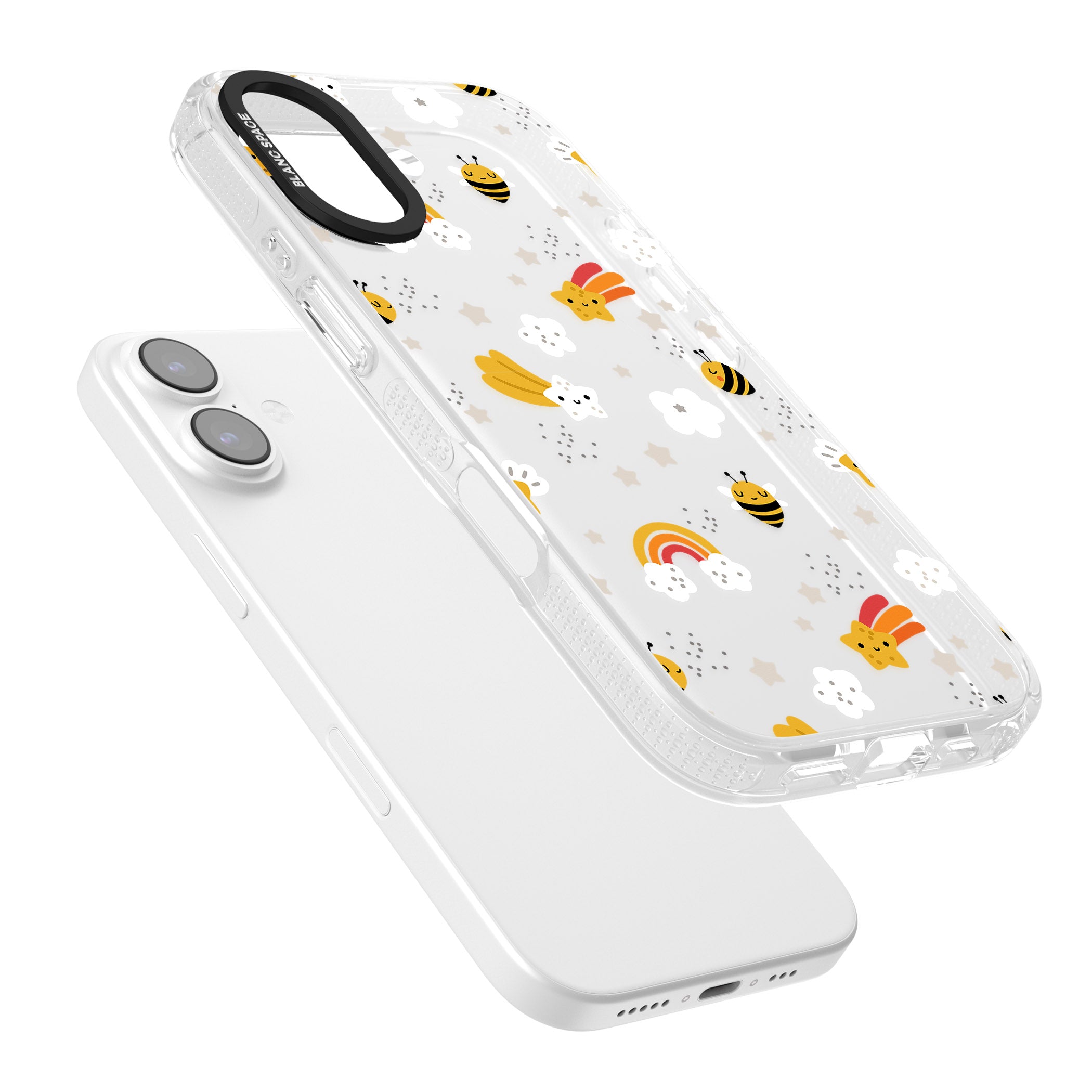 Busy Bee iPhone 17 Impact Air Clear Phone Case Colours