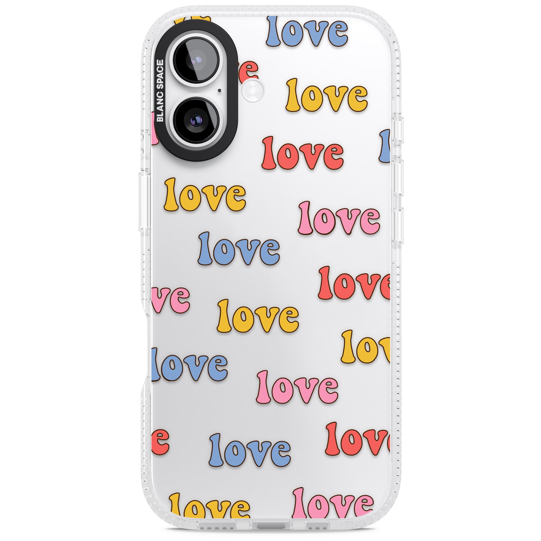 Love Pattern iPhone 17 Impact Air Clear Phone Case