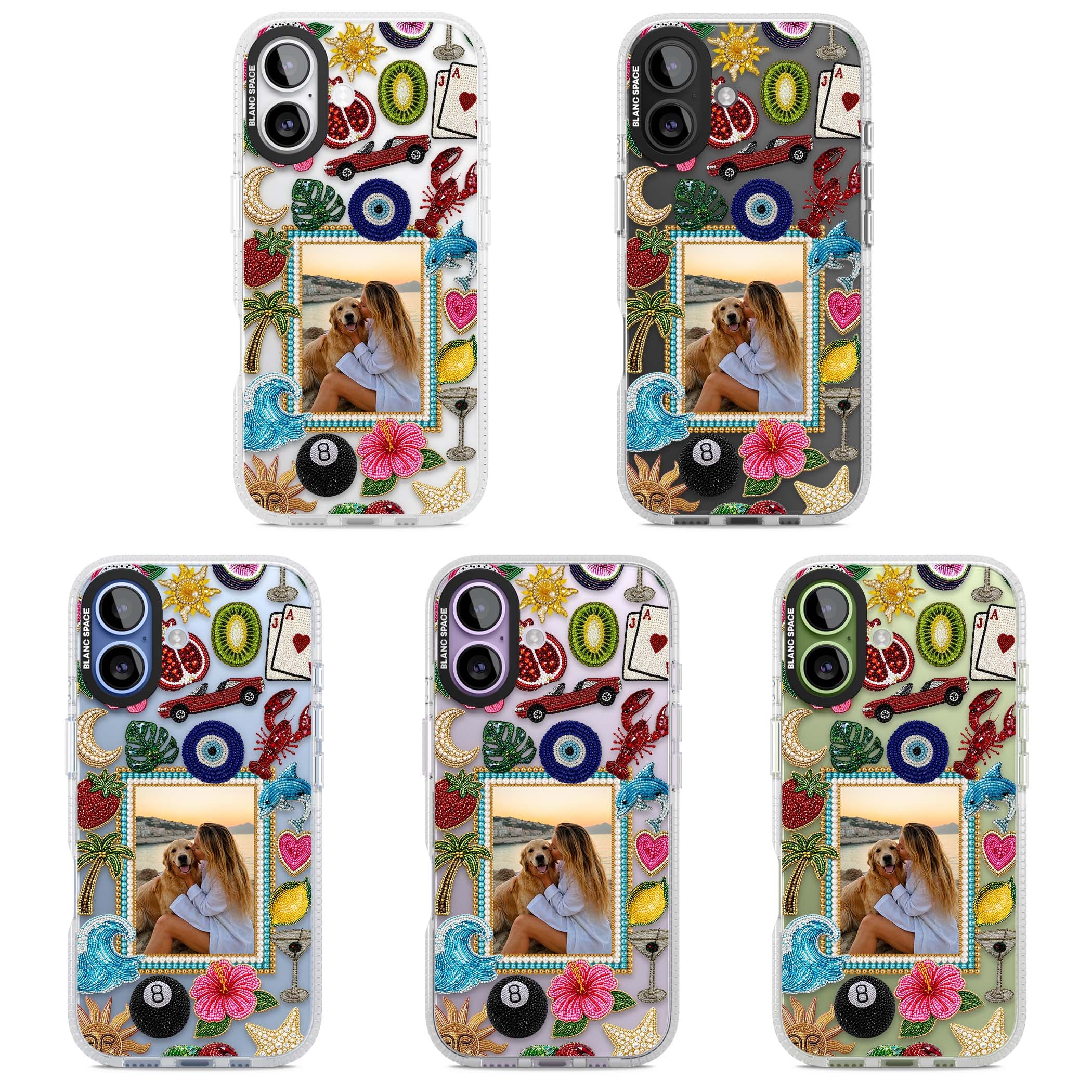 Beaded Photo coastal iPhone case | Clear Case Impact Air case for iPhone 17