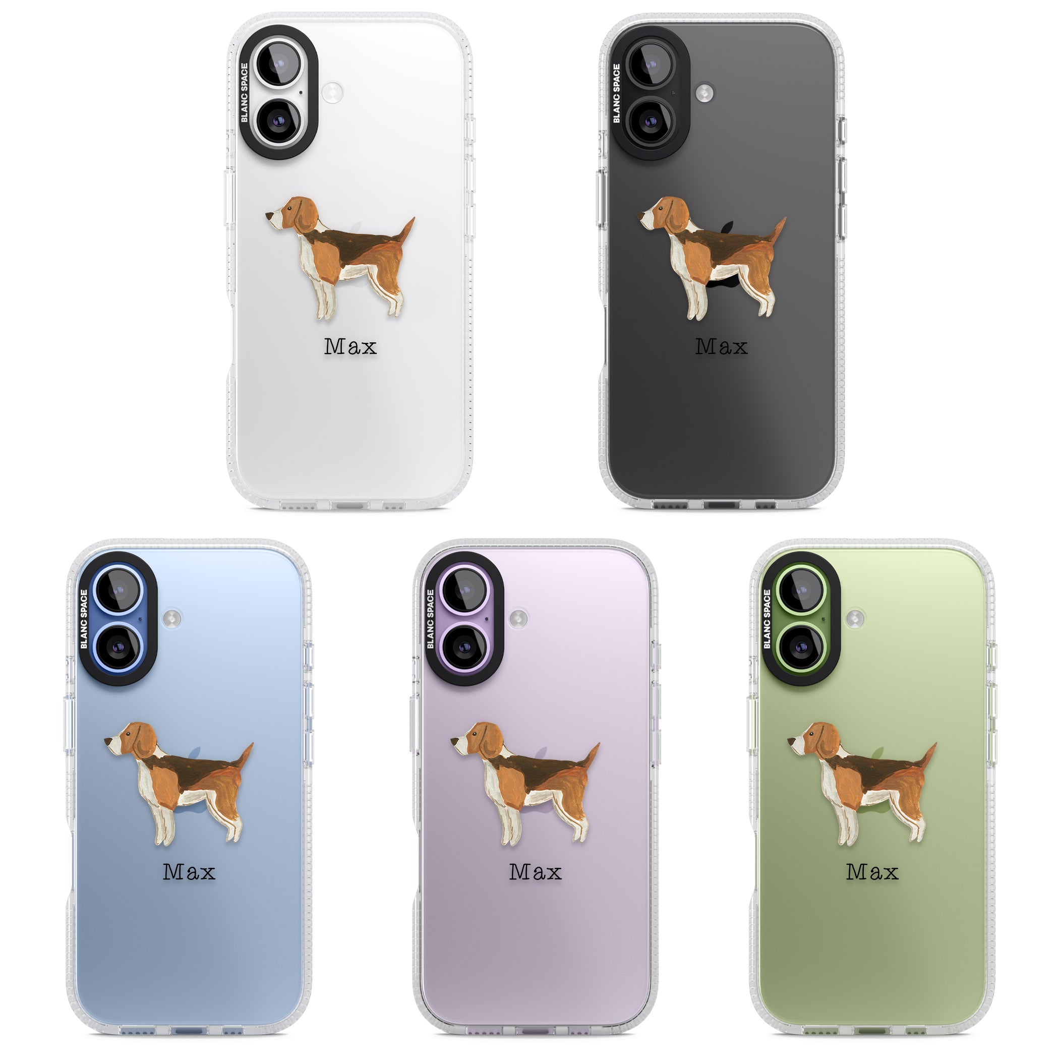 Personalised Beagle iPhone 17 Impact Air Clear Phone Case APT Impact Protection