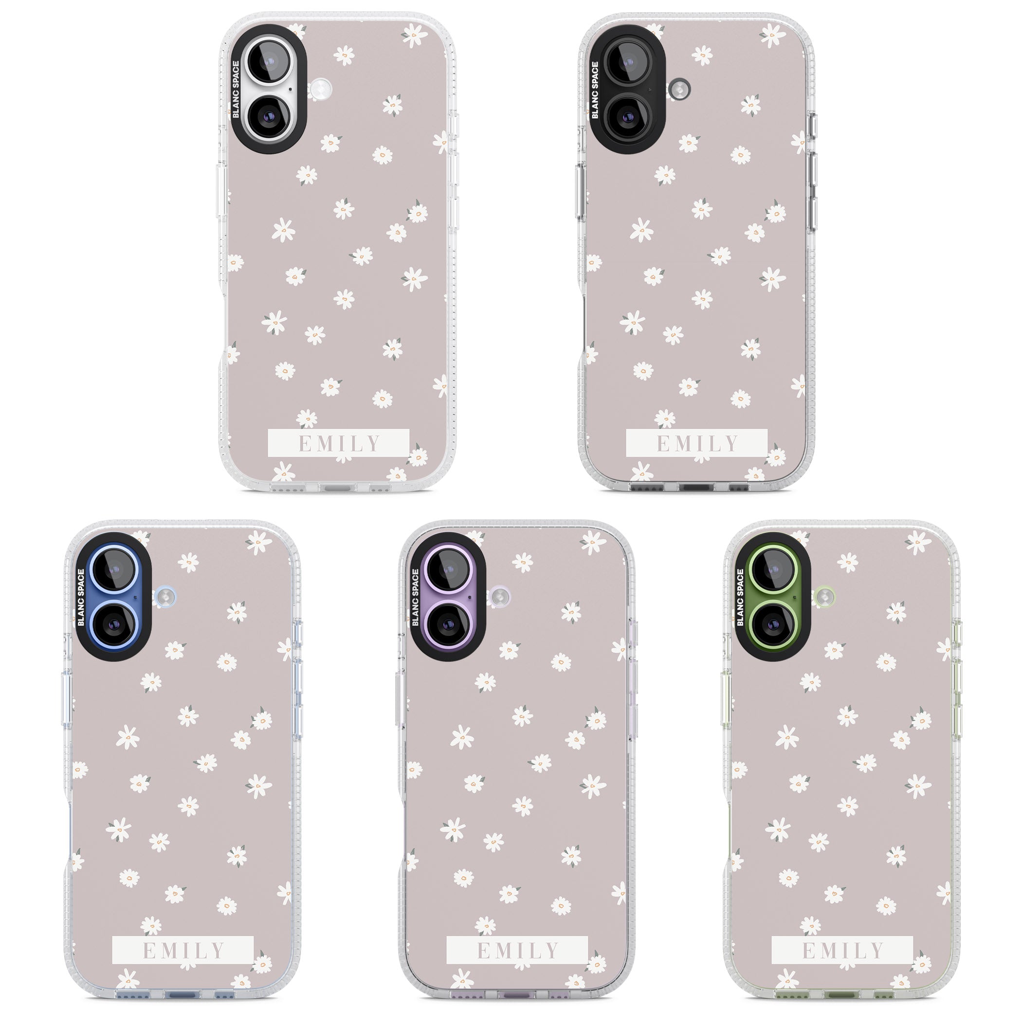 Personalised Dusty Daisy iPhone 17 Impact Air Clear Phone Case APT Impact Protection