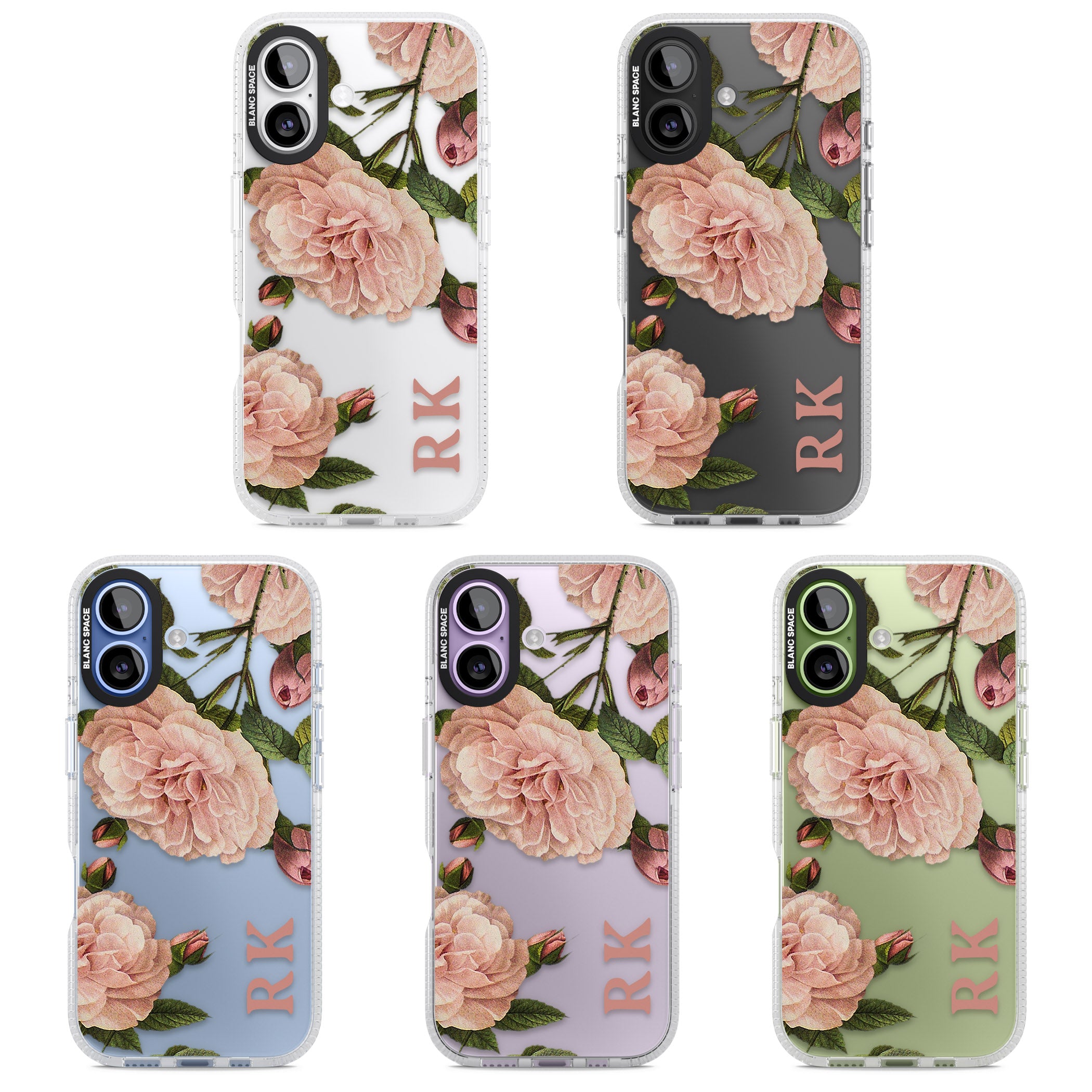 Personalised Vintage Floral iPhone 17 Impact Air Clear Phone Case APT Impact Protection