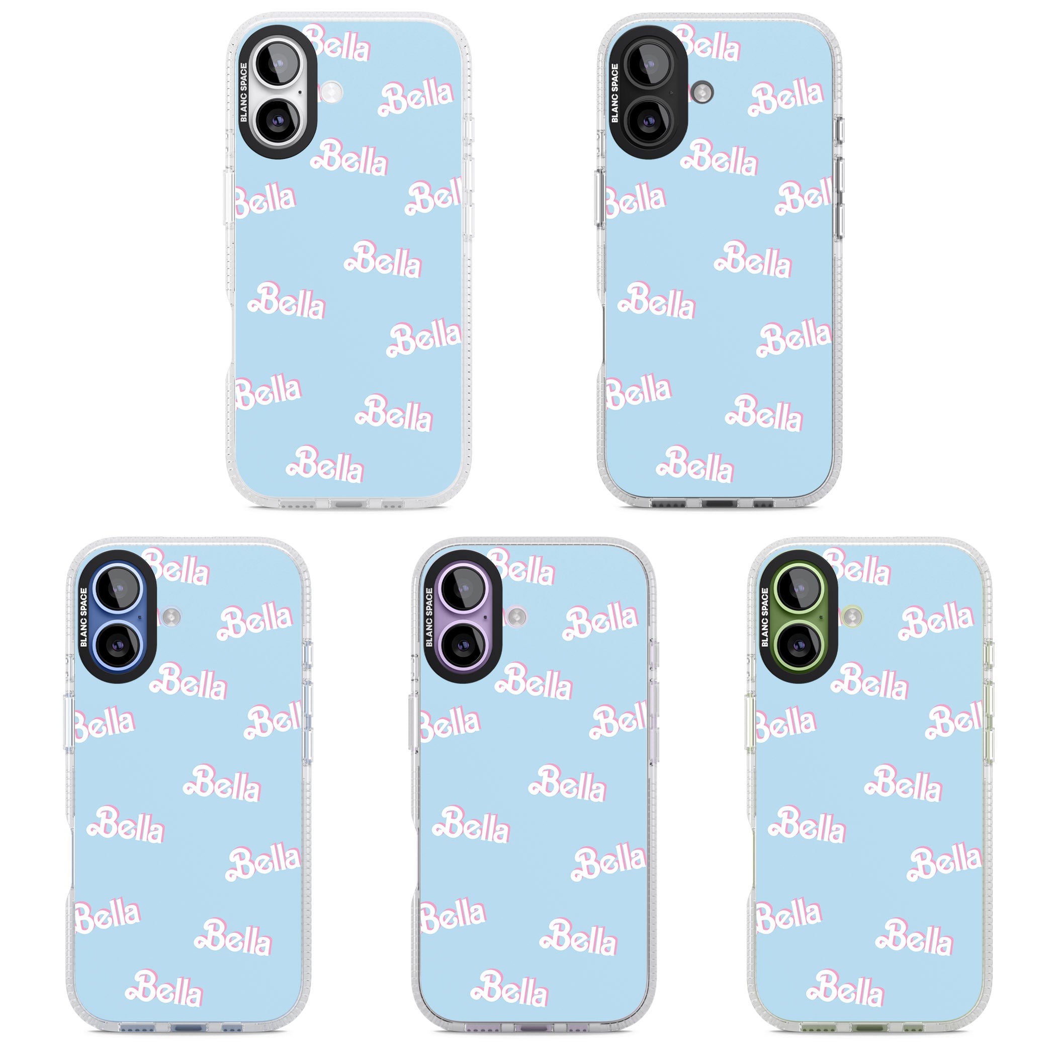 Personalised Cute Name Pattern iPhone 17 Impact Air Clear Phone Case APT Impact Protection