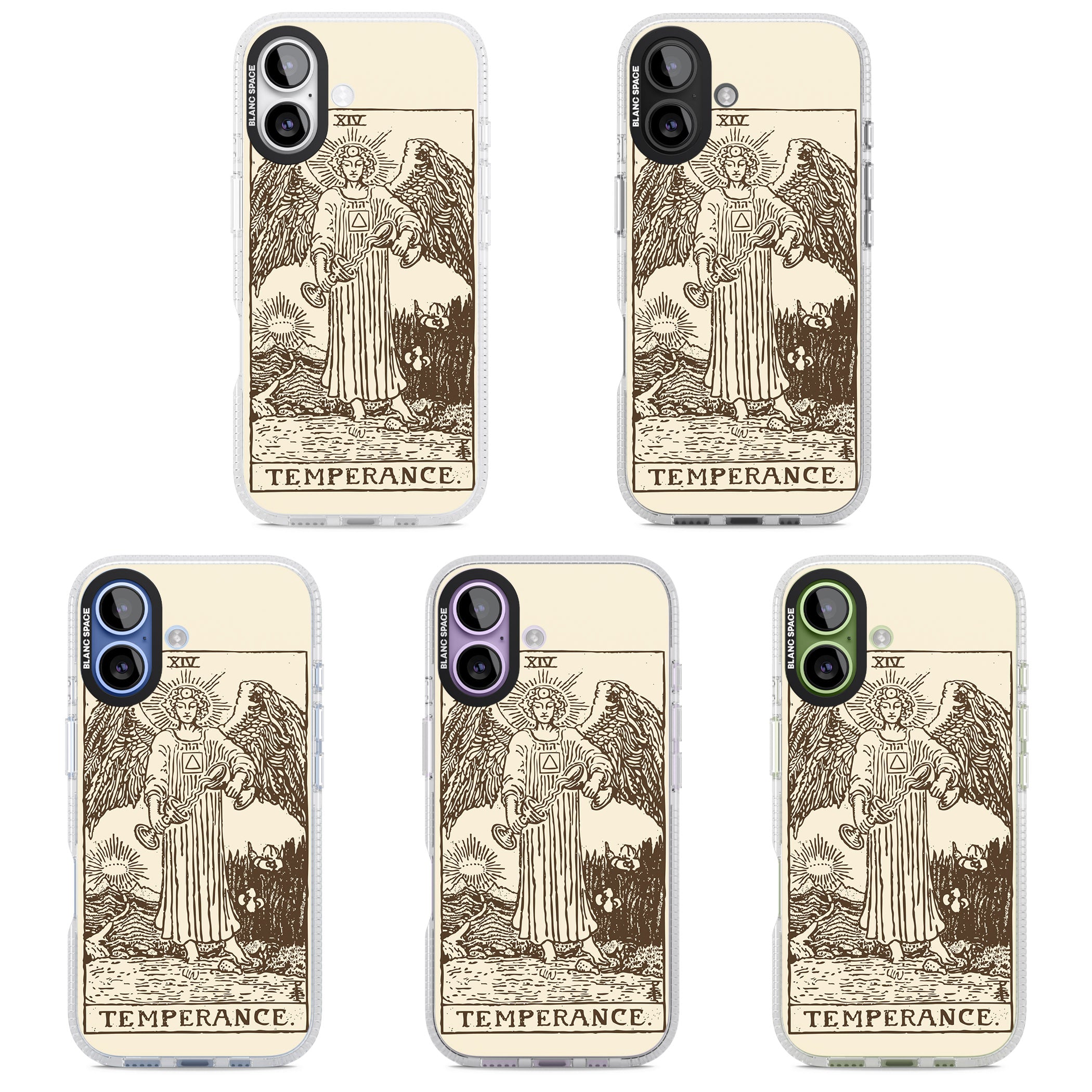 Personalised Temperance Tarot Card (Cream) iPhone 17 Impact Air Clear Phone Case APT Impact Protection