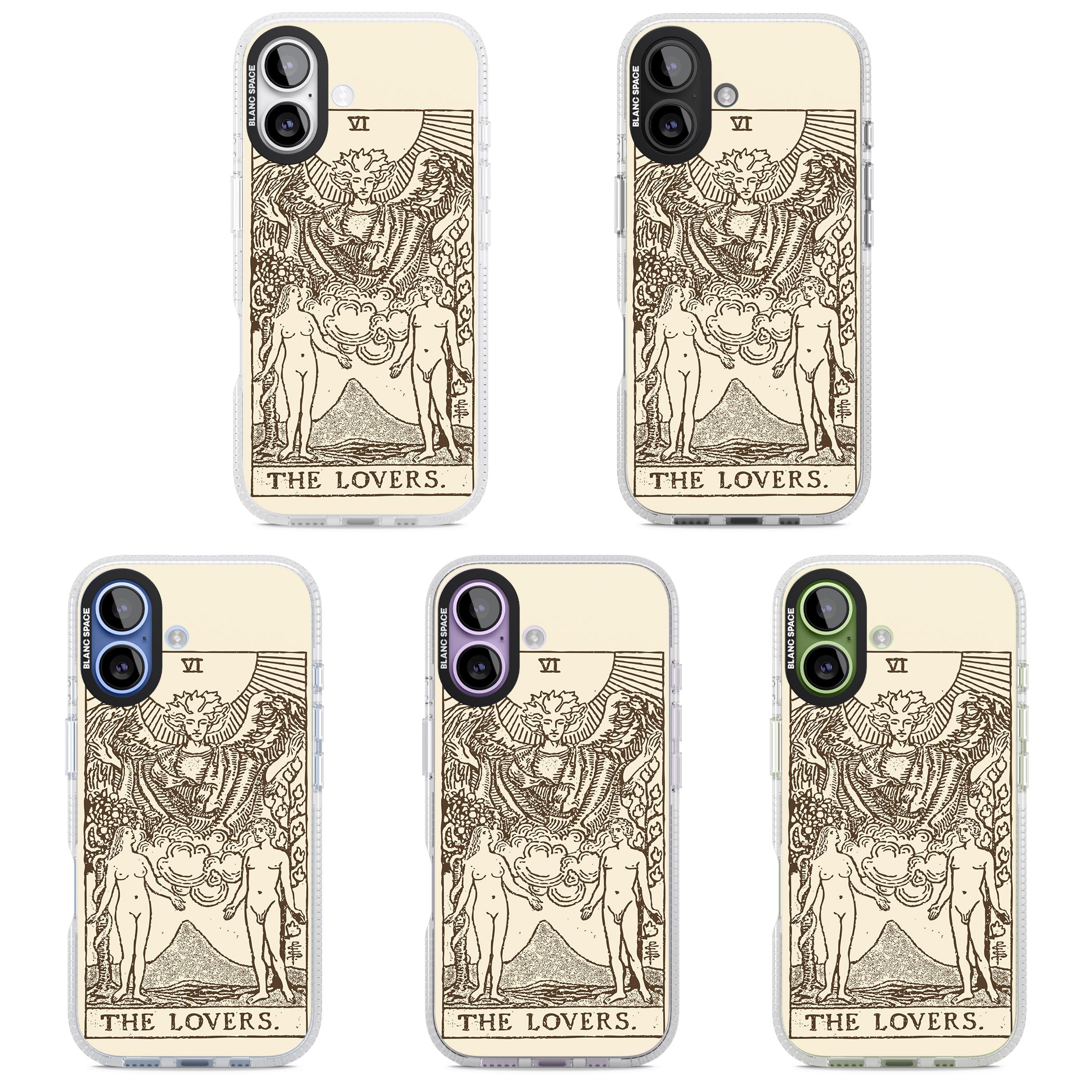 Personalised The Lovers Tarot Card (Cream) iPhone 17 Impact Air Clear Phone Case APT Impact Protection