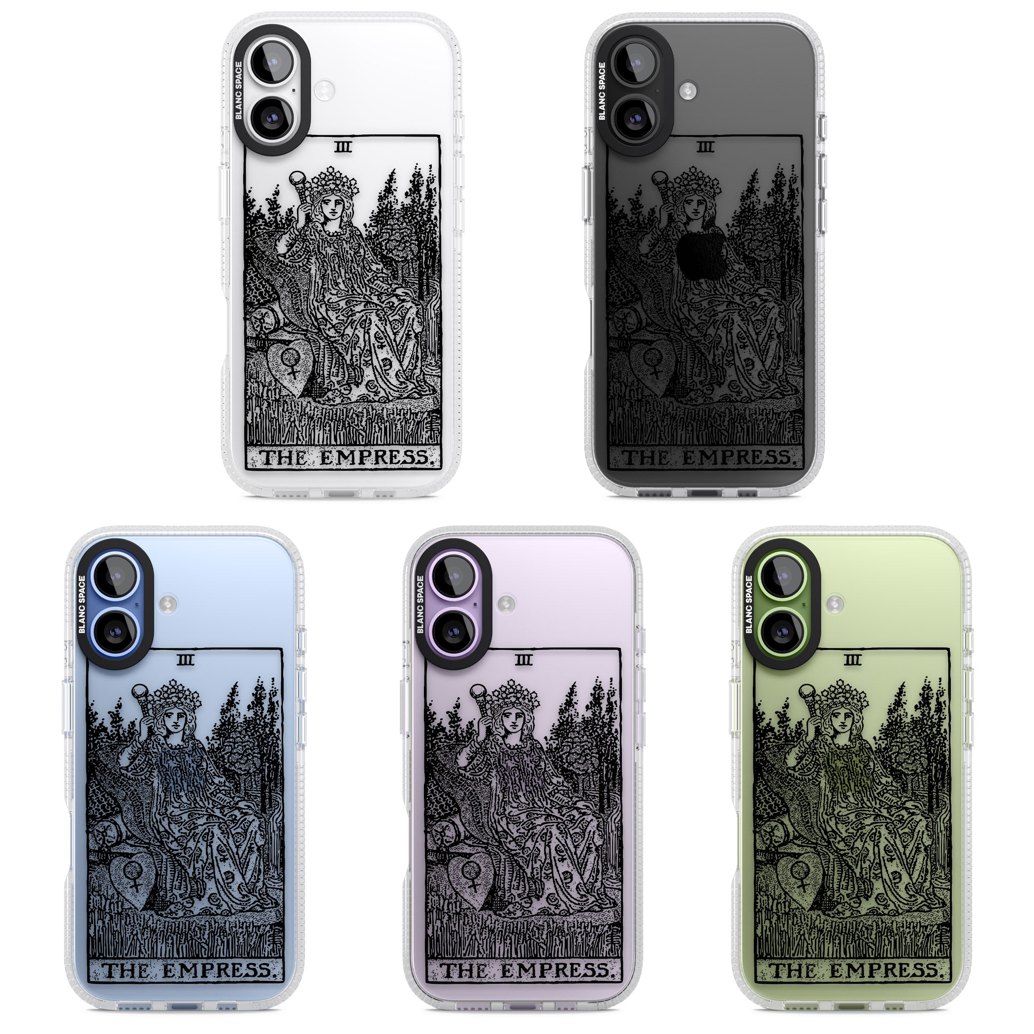 Personalised The Empress Tarot Card (Clear) iPhone 17 Impact Air Clear Phone Case APT Impact Protection