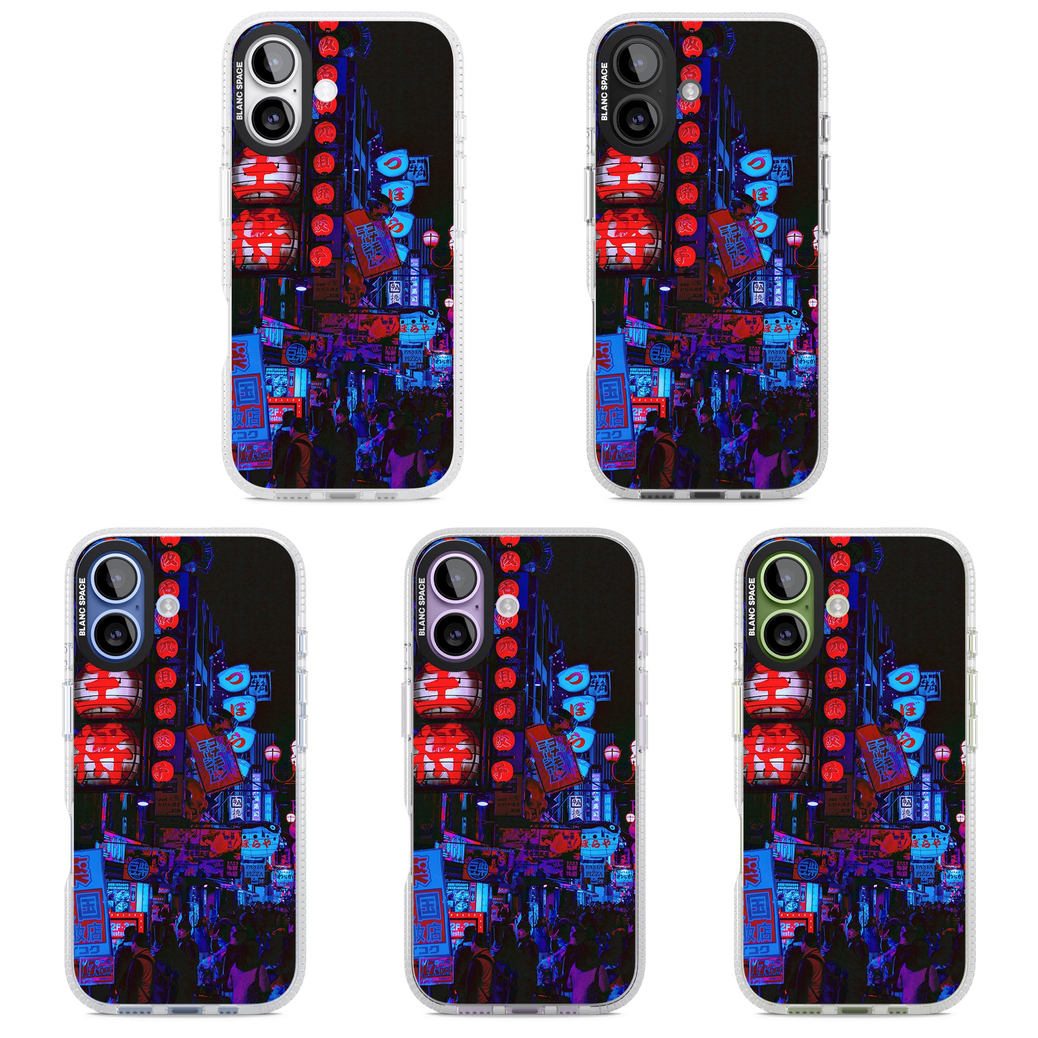 Neon City Nights iPhone 17 Impact Air Clear Phone Case APT Impact Protection
