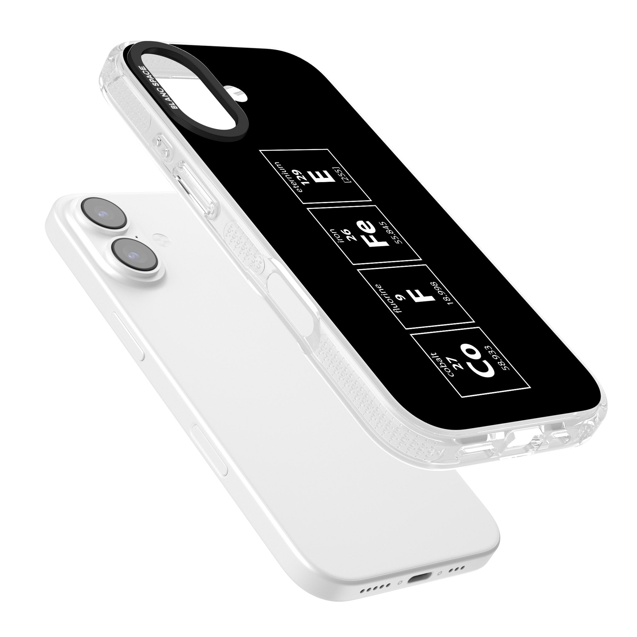 Coffee Element (Black) iPhone 17 Impact Air Clear Phone Case Colours