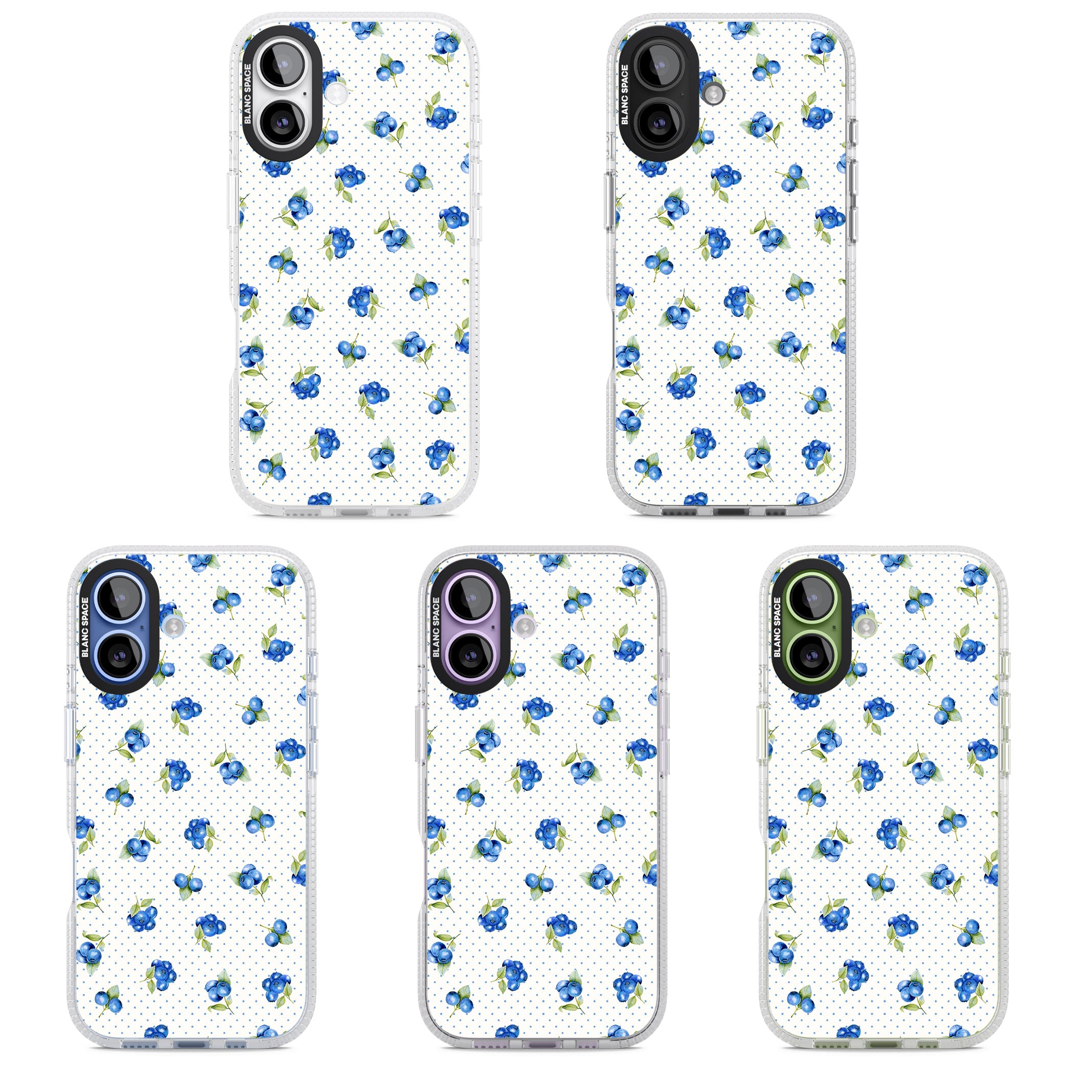 Blueberry Picnic iPhone 17 Impact Air Clear Phone Case APT Impact Protection