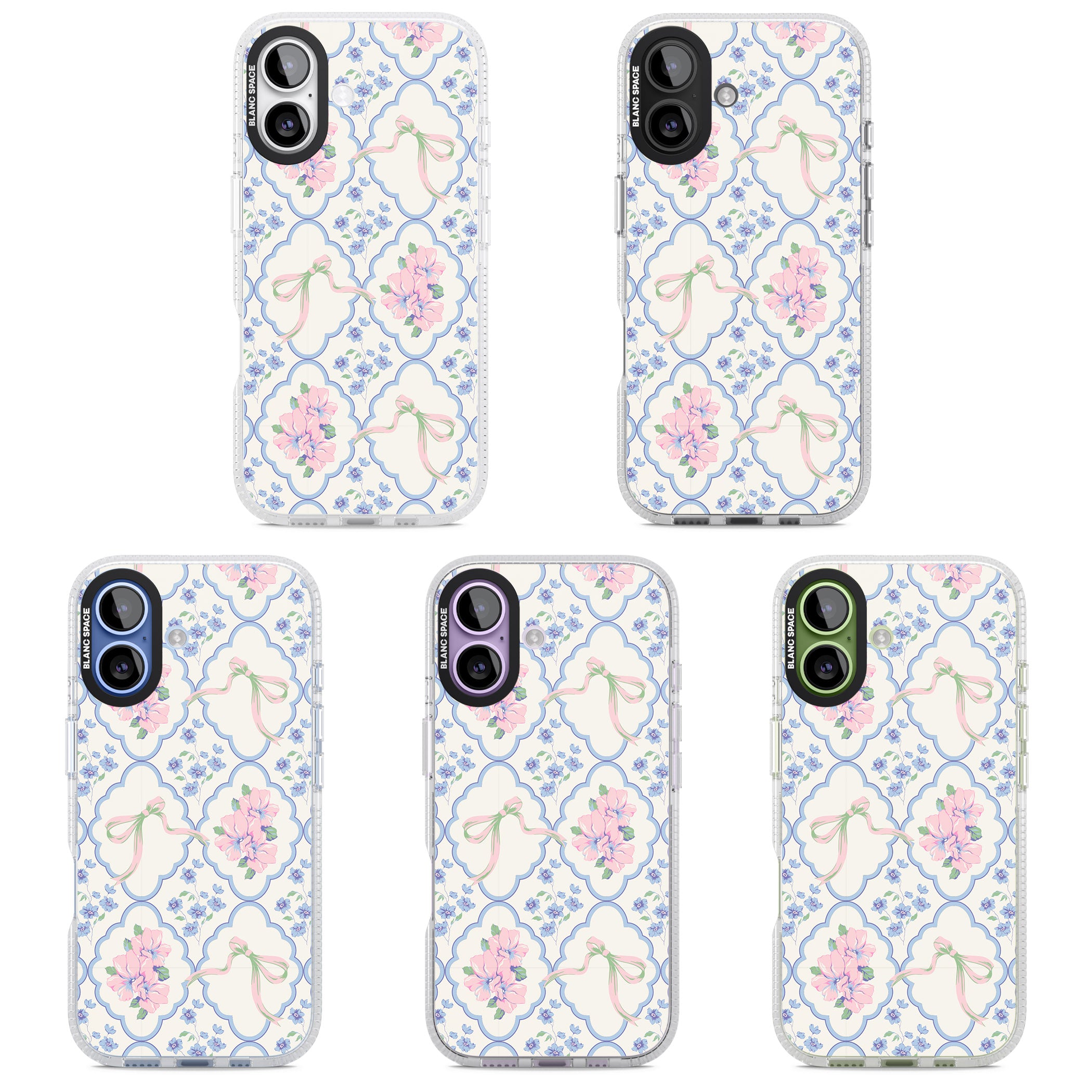 Coquette Flowers & Bows iPhone 17 Impact Air Clear Phone Case APT Impact Protection