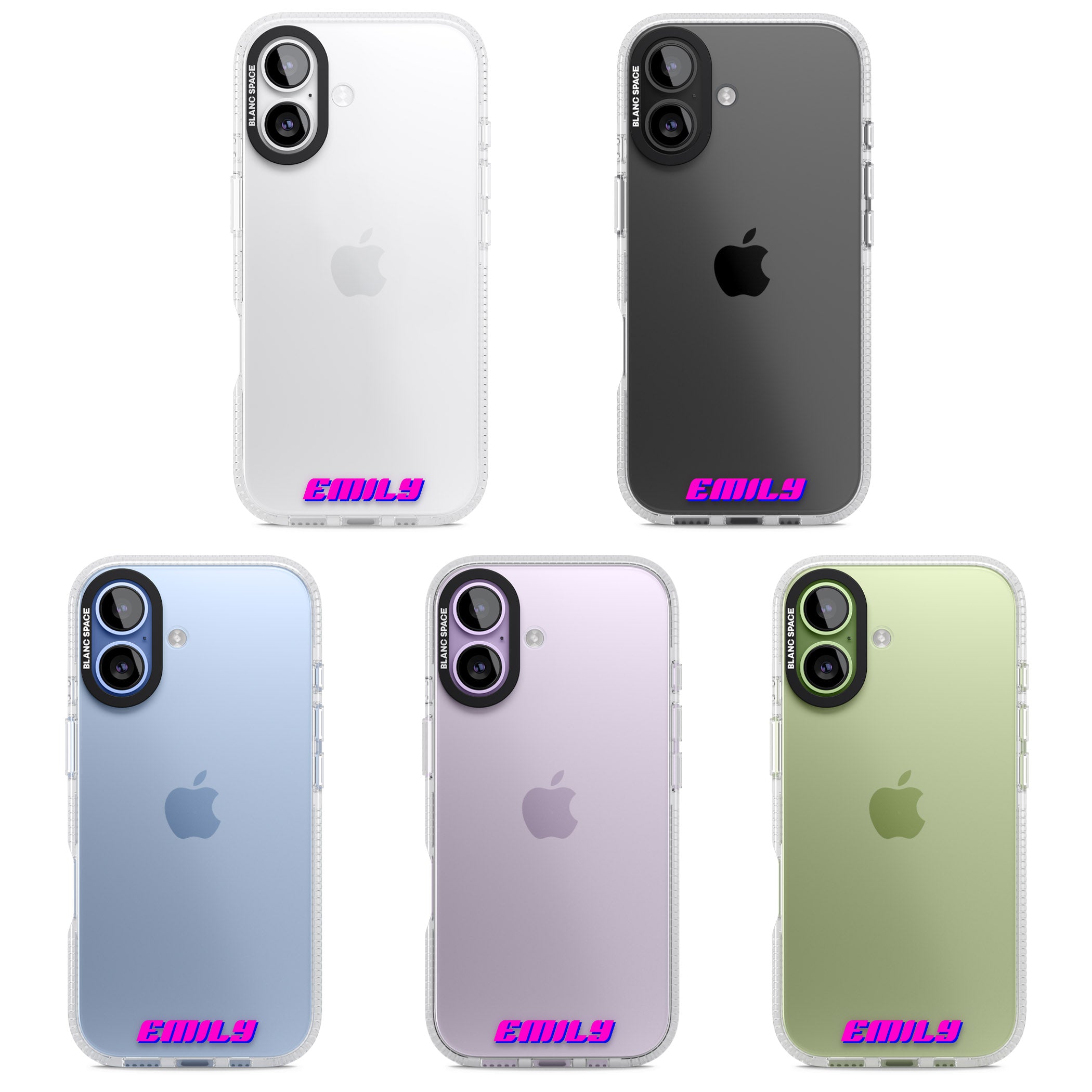 Personalised Cool Bottom Name iPhone 17 Impact Air Clear Phone Case APT Impact Protection