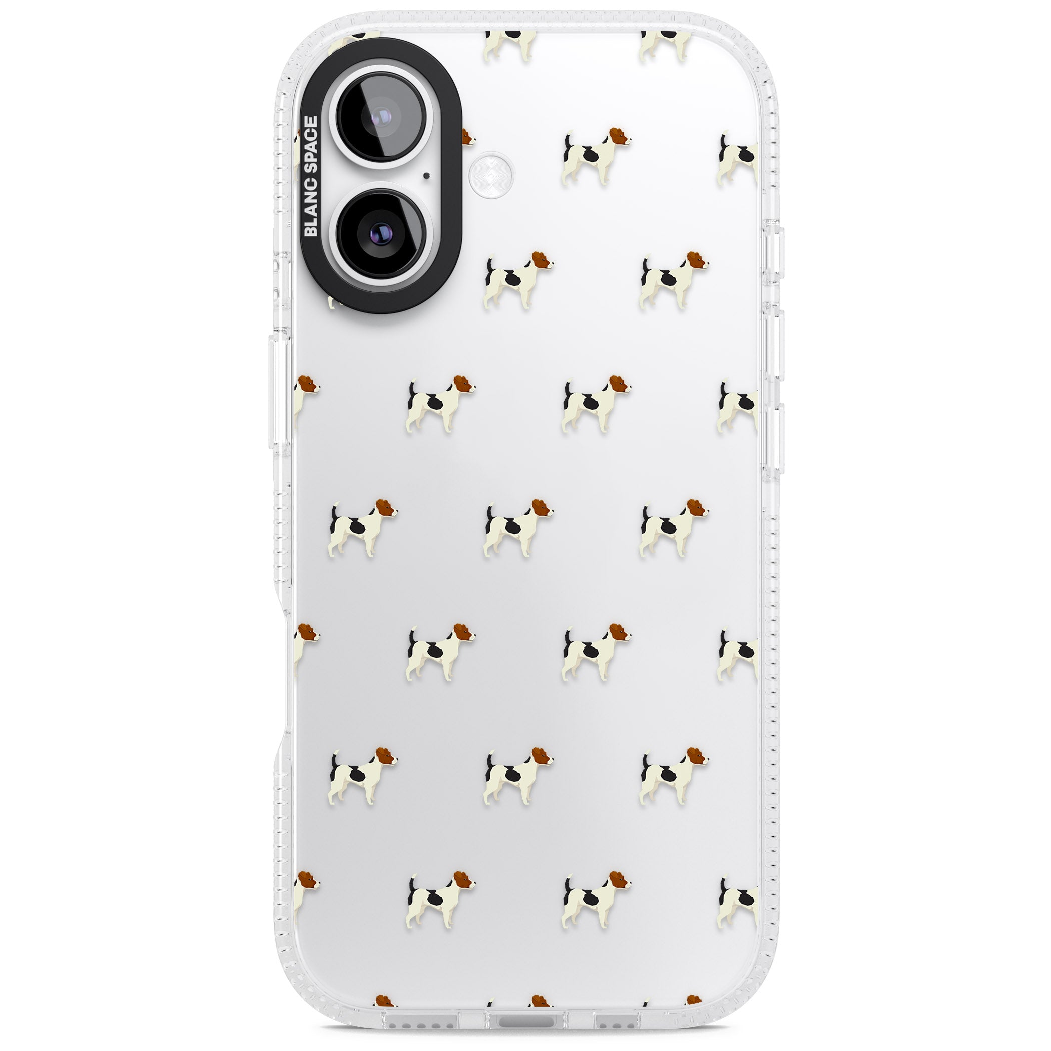Jack Russell Terrier Pattern iPhone 17 Impact Air Clear Phone Case