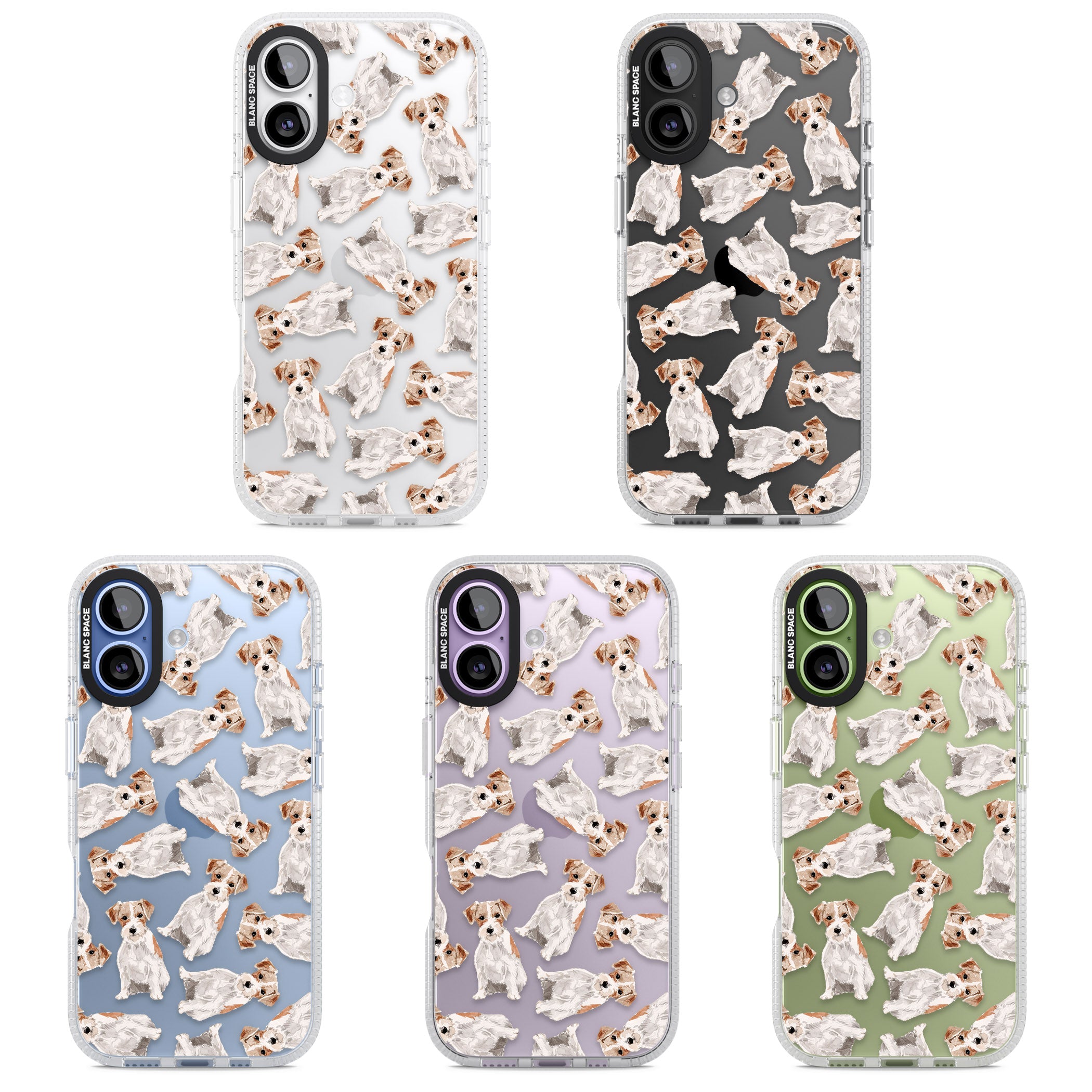 Whimsical Wirehaired Jack Russell iPhone 17 Impact Air Clear Phone Case APT Impact Protection