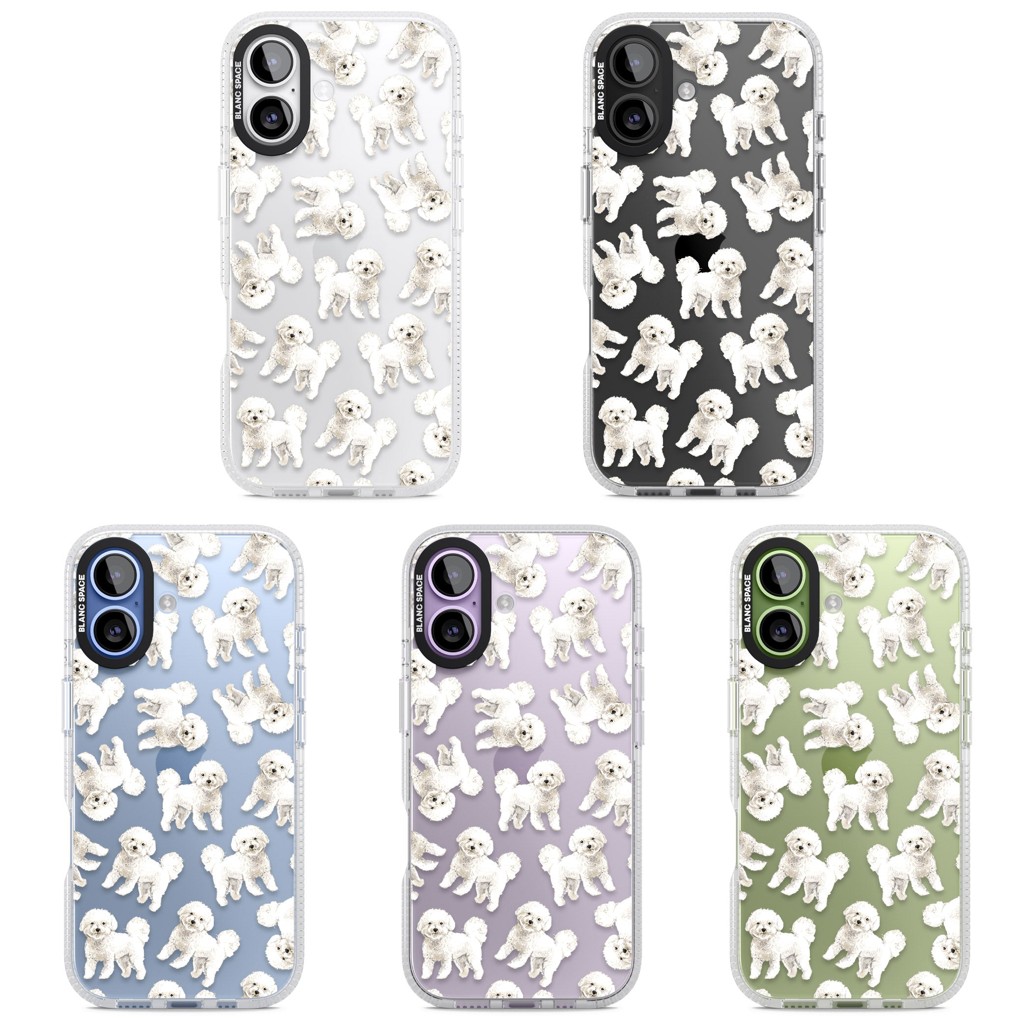 Bichon Frise Watercolor iPhone 17 Impact Air Clear Phone Case APT Impact Protection