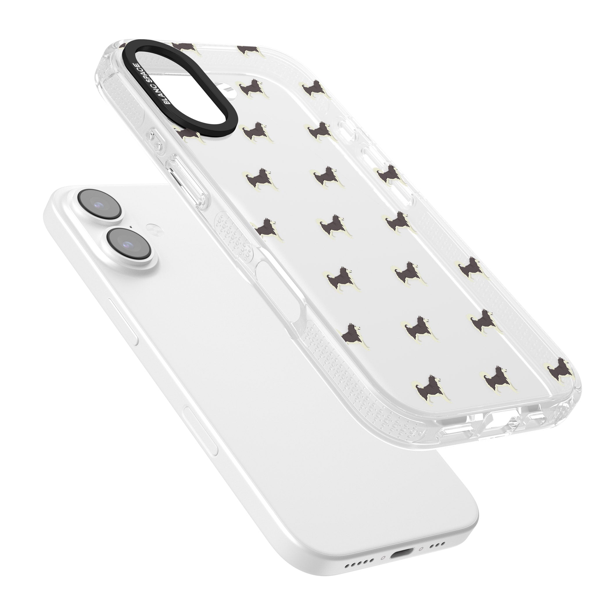Alaskan Malamute Dog Pattern iPhone 17 Impact Air Clear Phone Case Colours