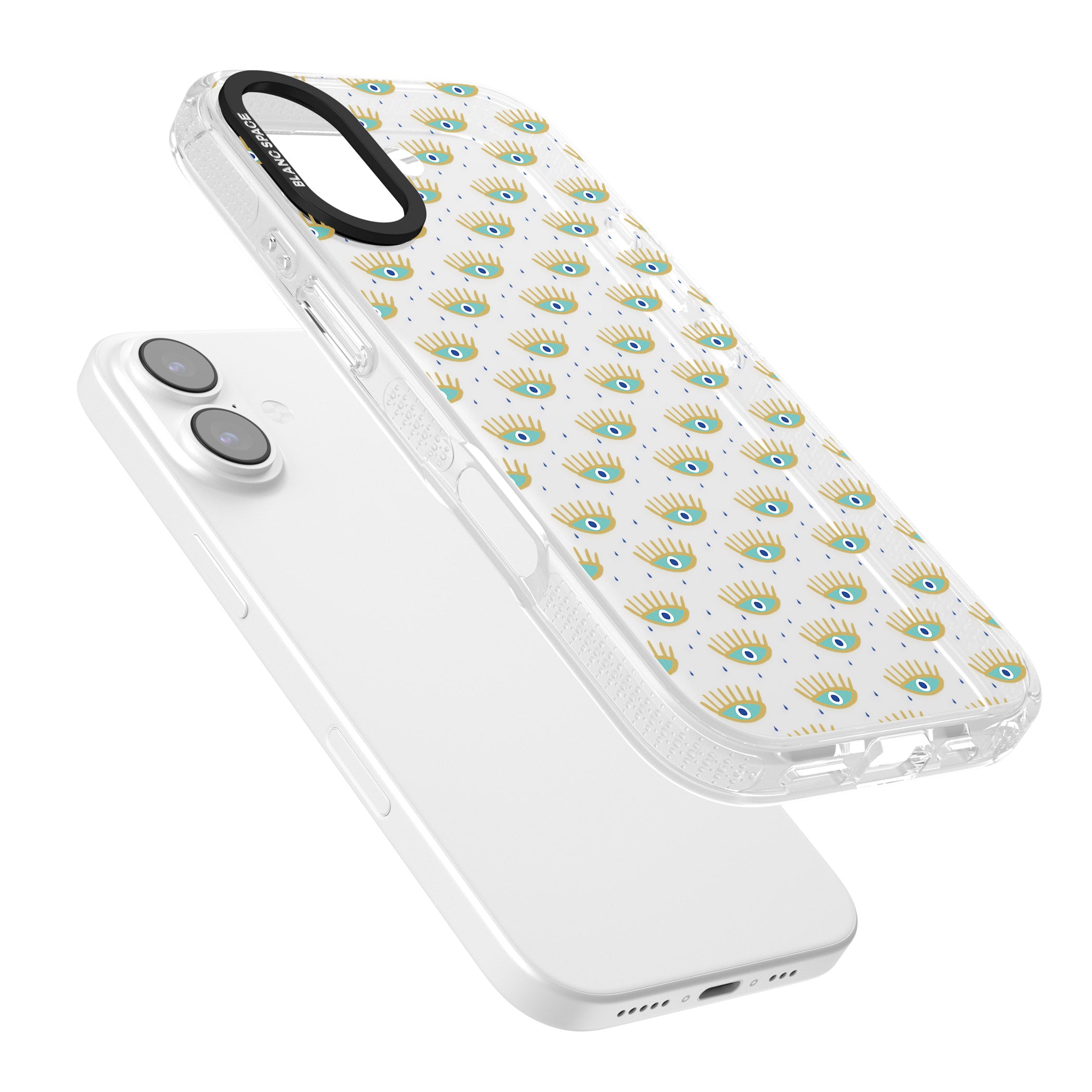 Crying Eyes Pattern iPhone 17 Impact Air Clear Phone Case Colours