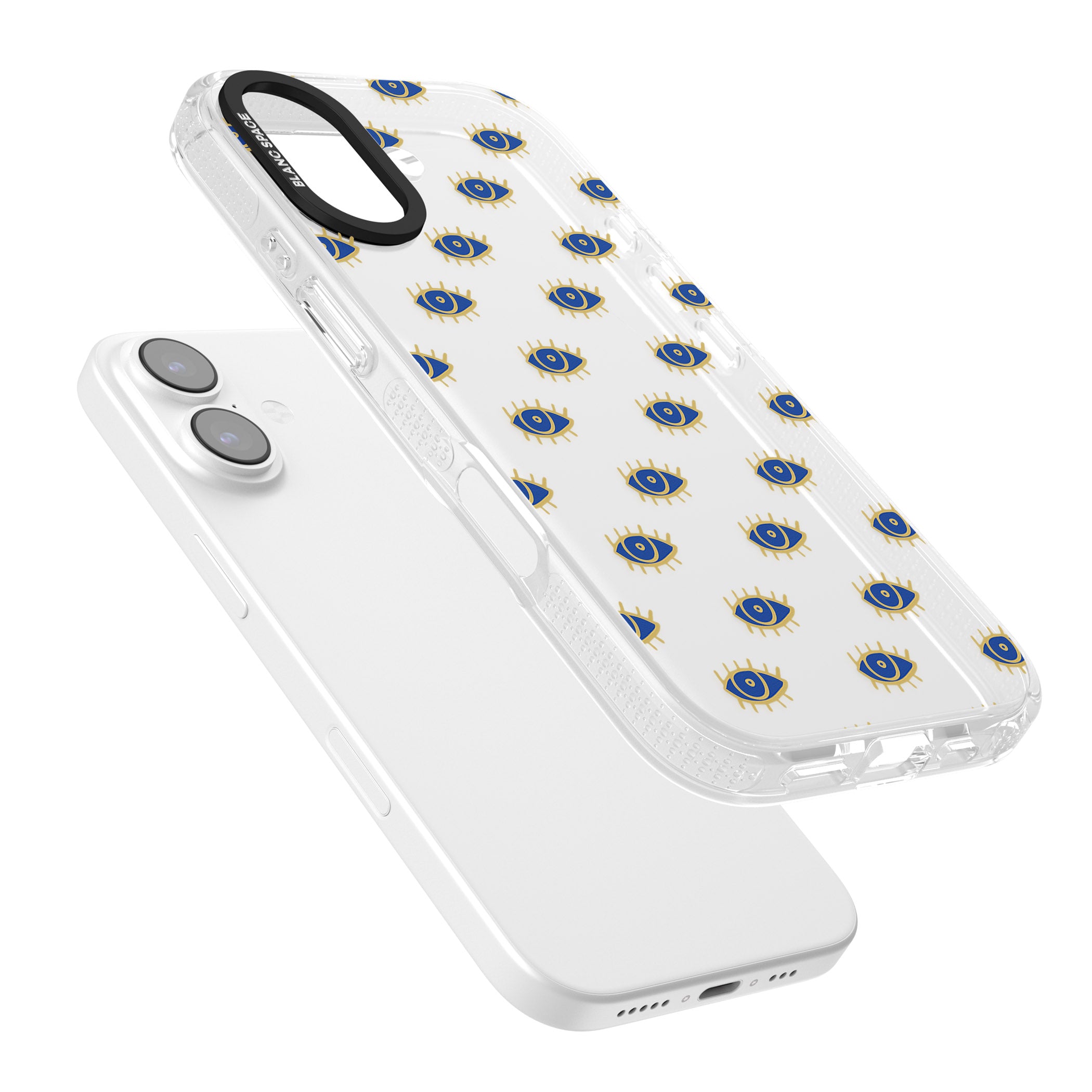 Psychedelic Eyes Pattern Classic iPhone 17 Impact Air Clear Phone Case Colours
