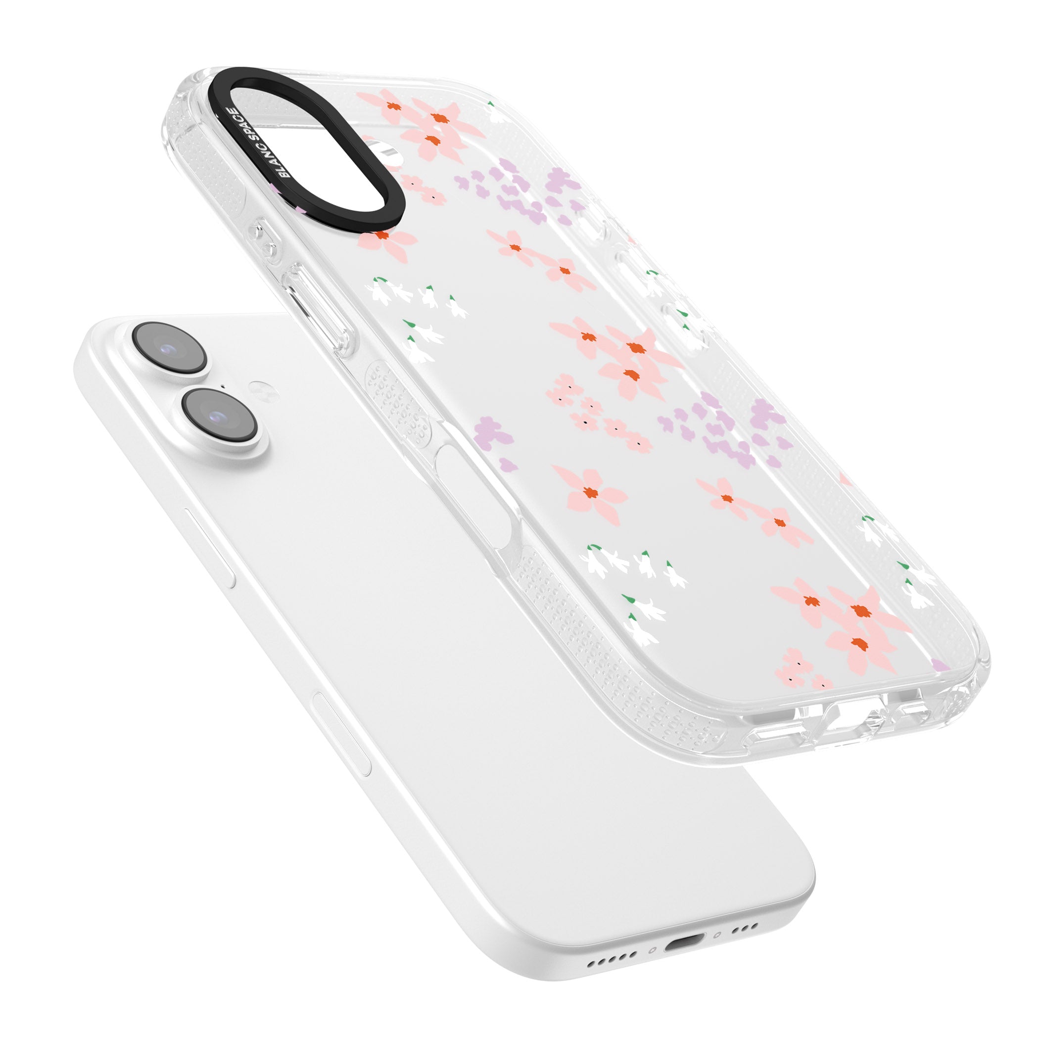 Pink & Purple Flower Mix iPhone 17 Impact Air Clear Phone Case Colours