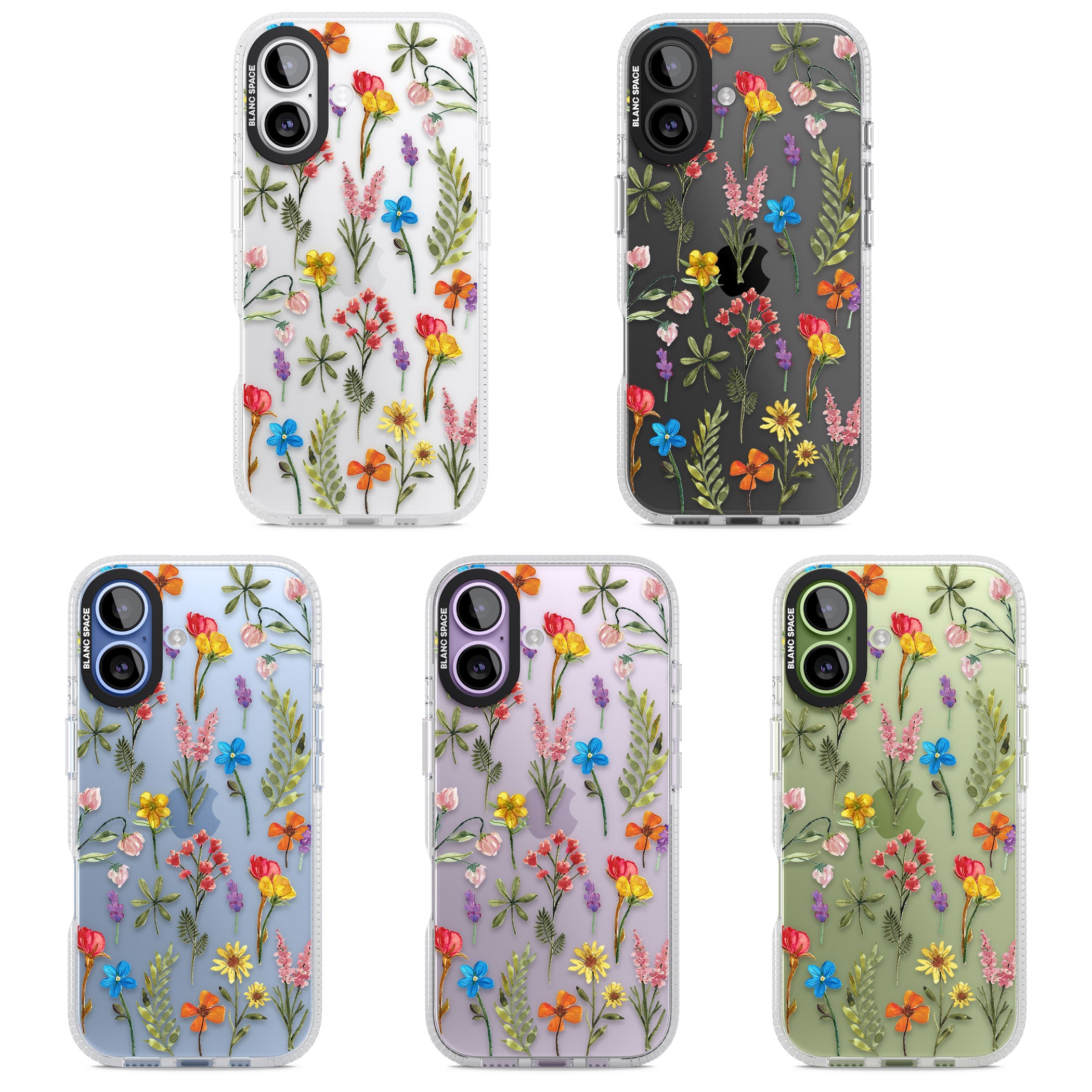 Spring Botanicals iPhone 17 Impact Air Clear Phone Case APT Impact Protection