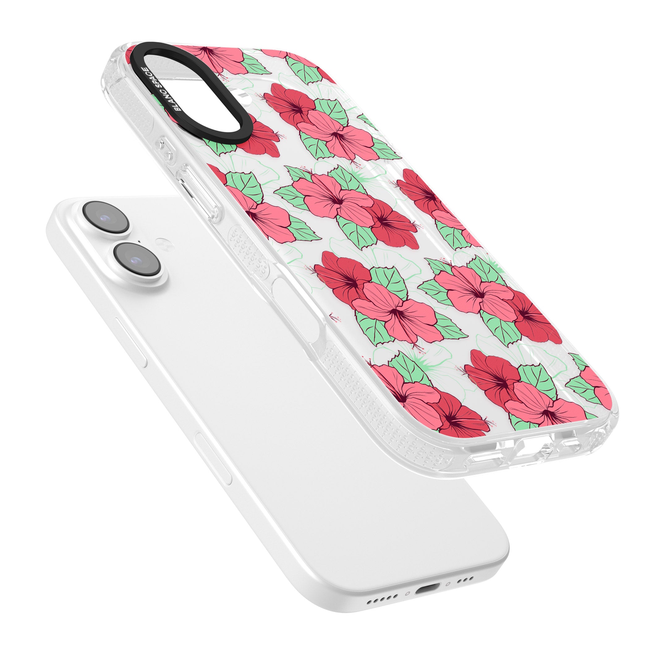 Pink Peony iPhone 17 Impact Air Clear Phone Case Colours