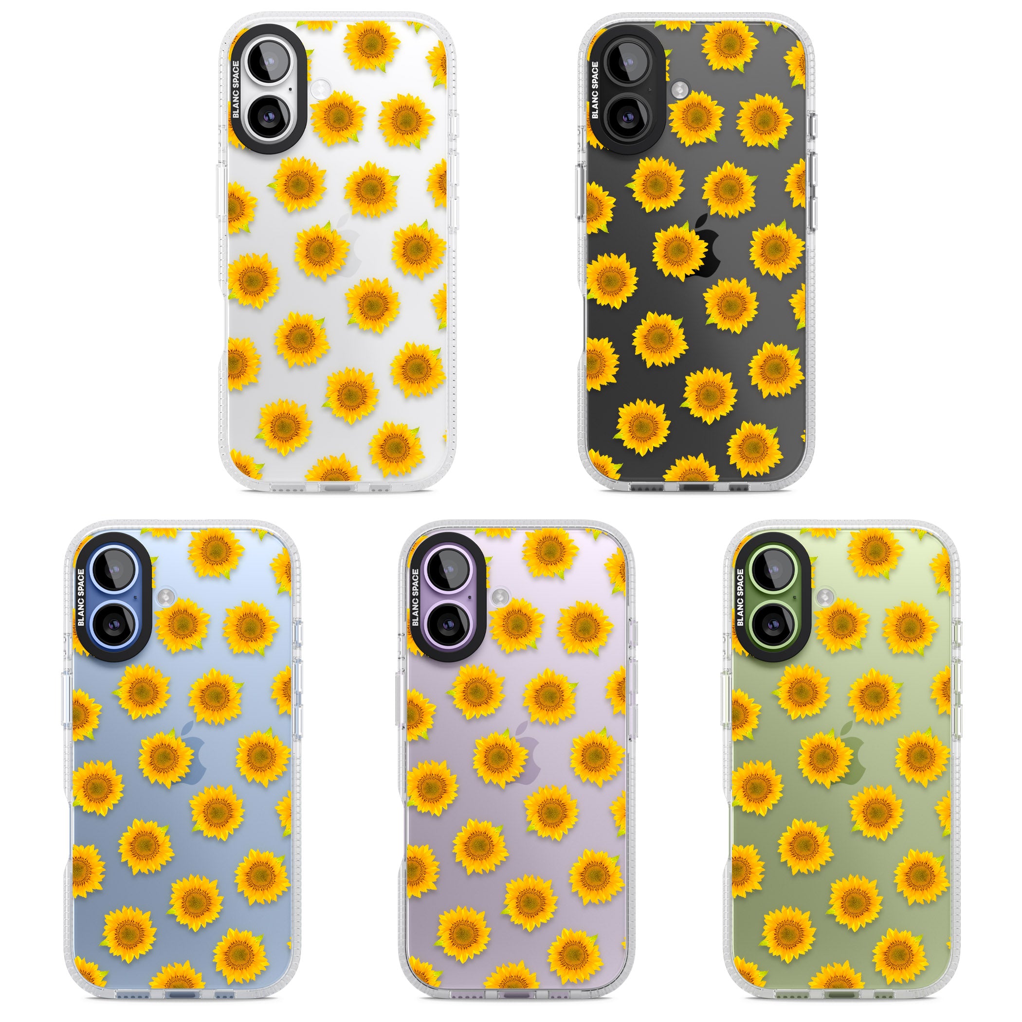 Sunflower Flourish iPhone 17 Impact Air Clear Phone Case APT Impact Protection