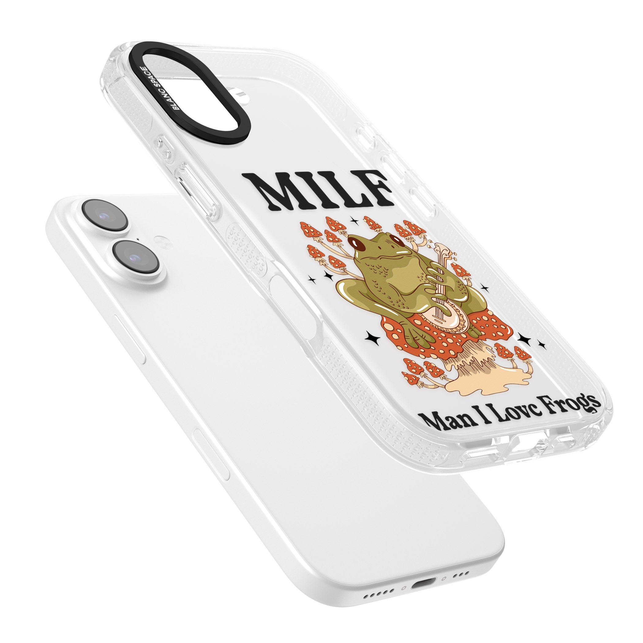 Man I Love Frogs iPhone 17 Impact Air Clear Phone Case Colours