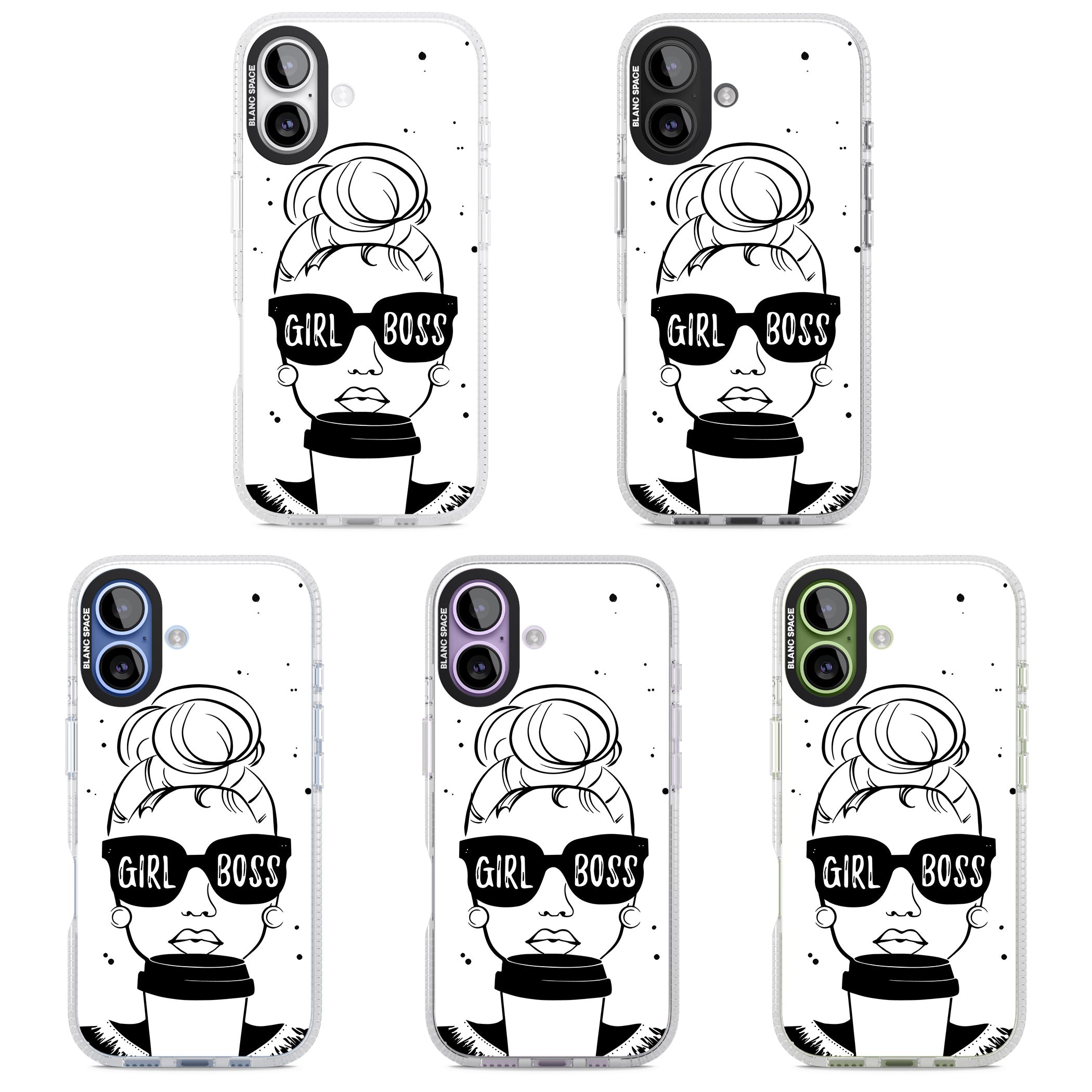 Girl Boss iPhone 17 Impact Air Clear Phone Case APT Impact Protection
