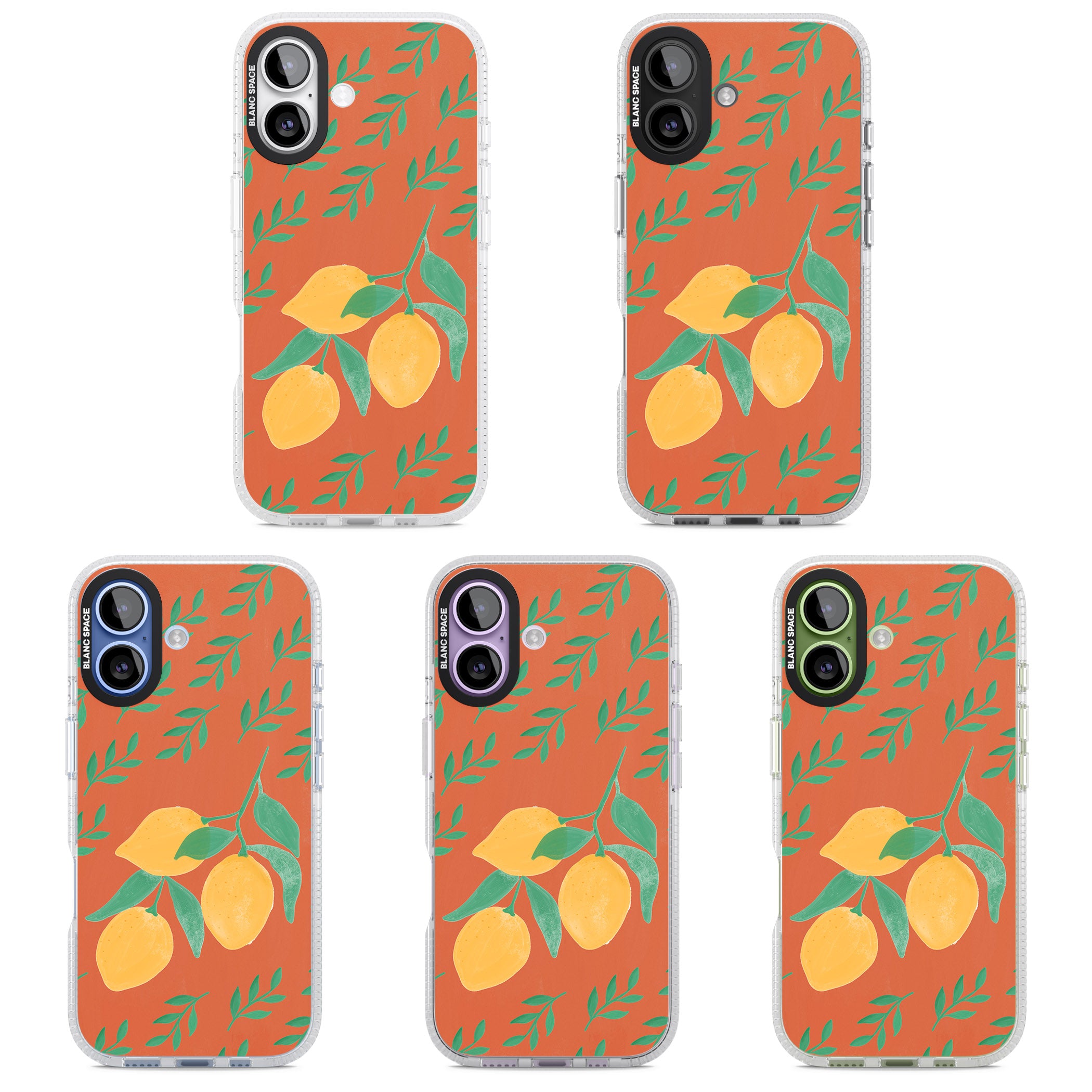 Tuscan Lemons iPhone 17 Impact Air Clear Phone Case APT Impact Protection
