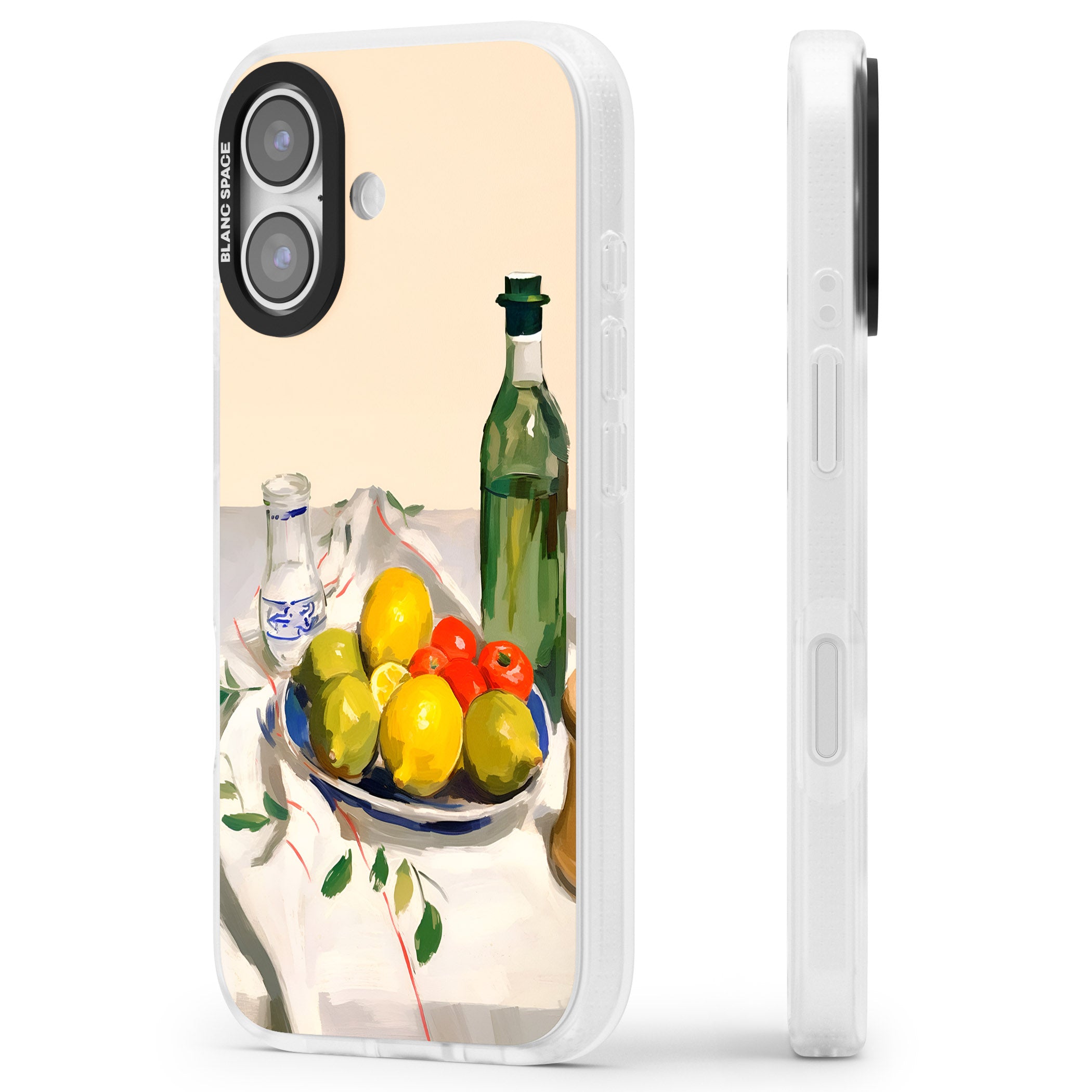 Mediterranean Fruit Salad iPhone 17 Impact Air Clear Phone Case Side Profile