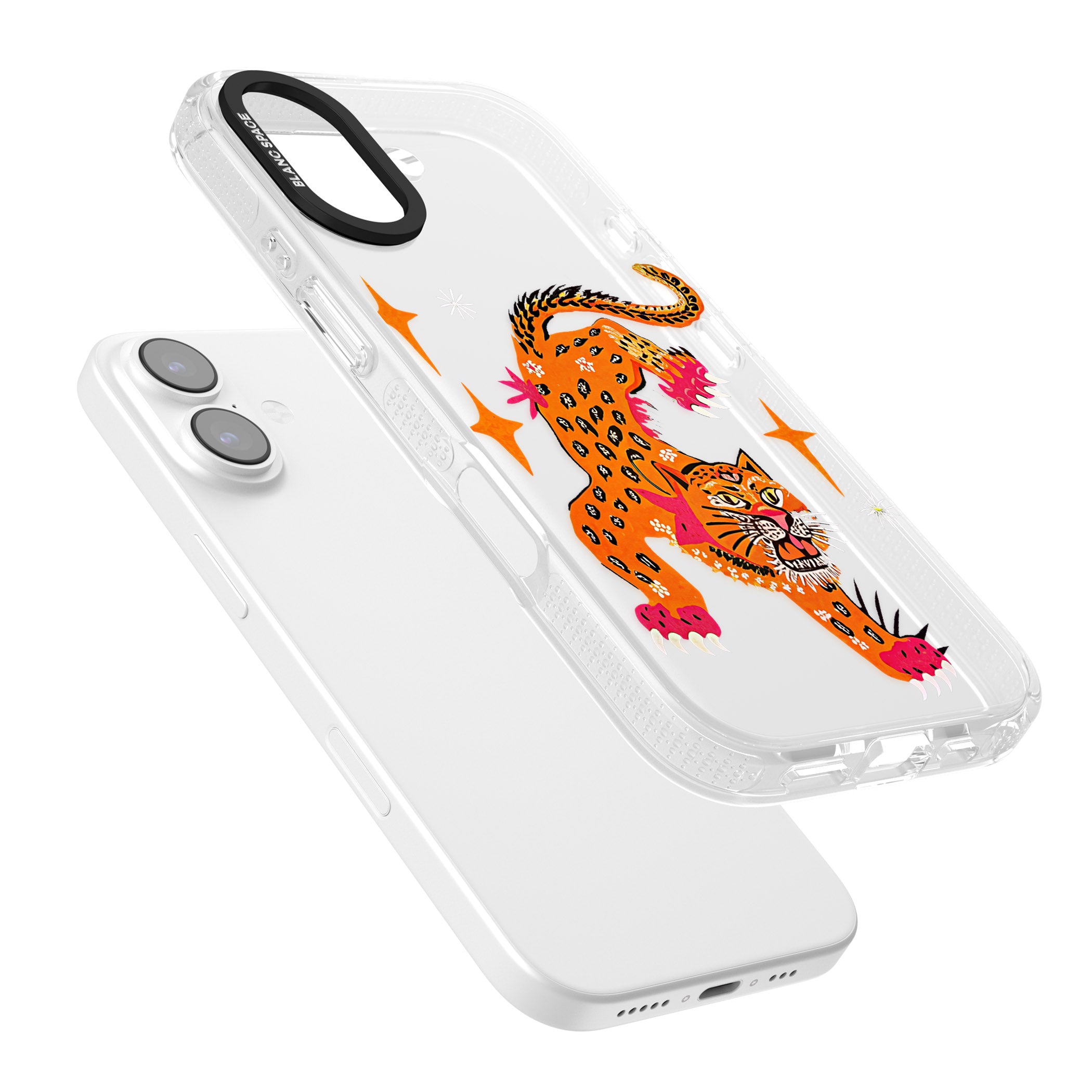 Fierce Jaguar Clear iPhone 17 Impact Air Clear Phone Case Colours