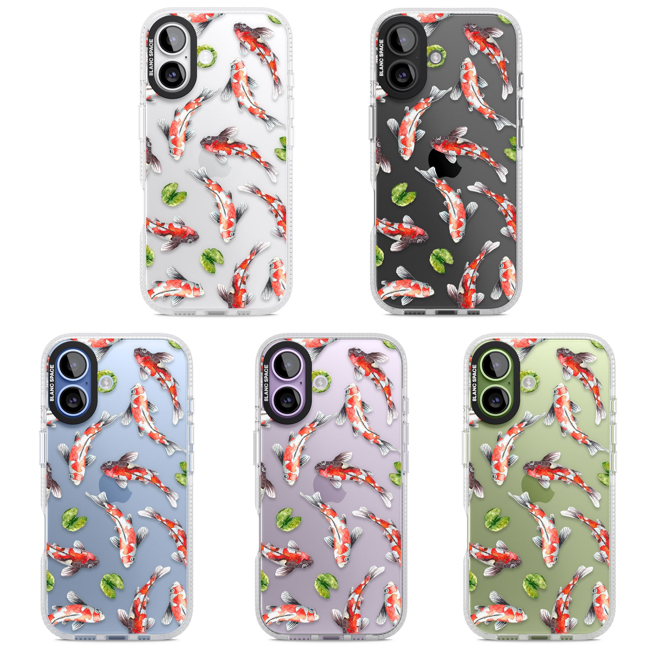 Koi Fish Watercolour iPhone 17 Impact Air Clear Phone Case APT Impact Protection