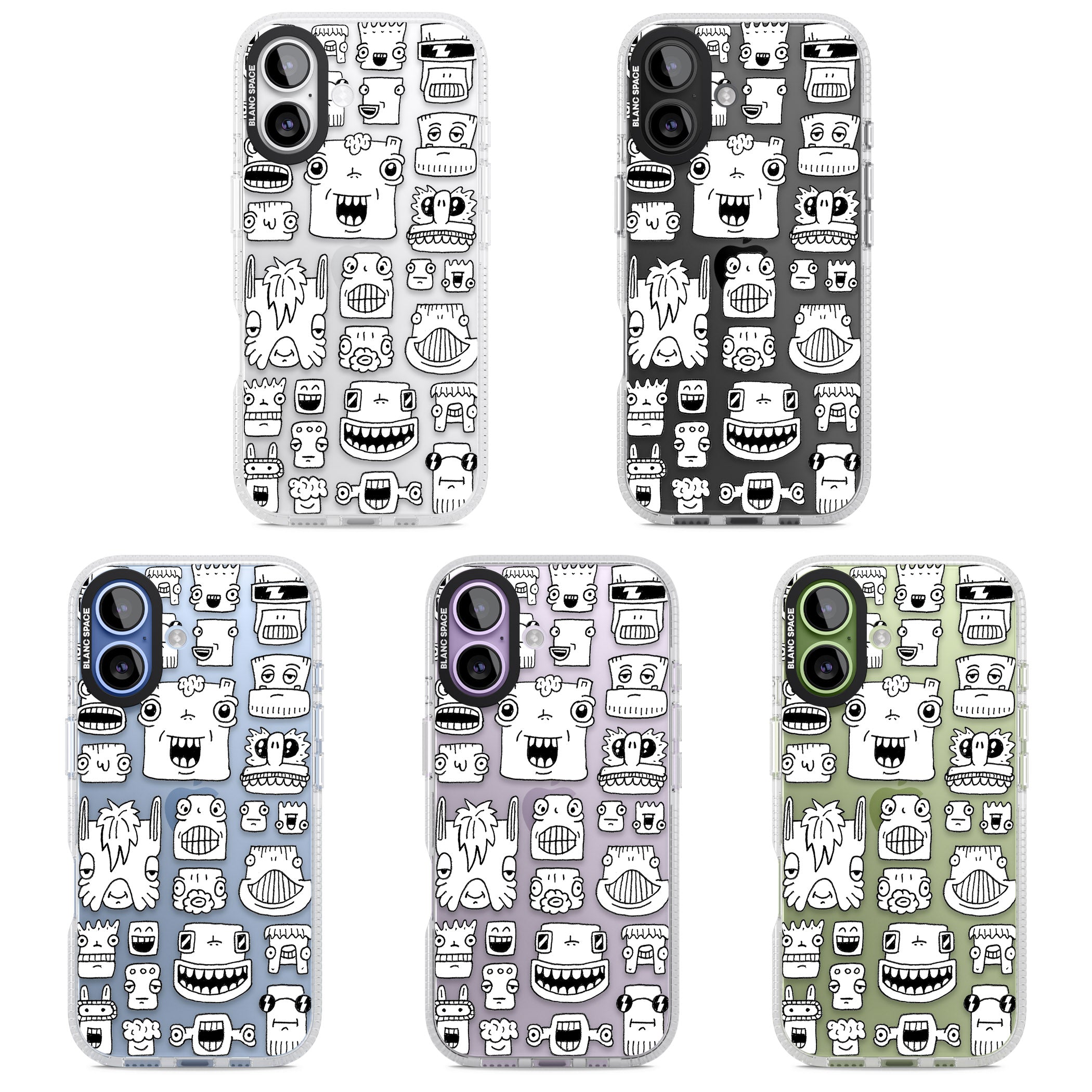 Burst Heads iPhone 17 Impact Air Clear Phone Case APT Impact Protection