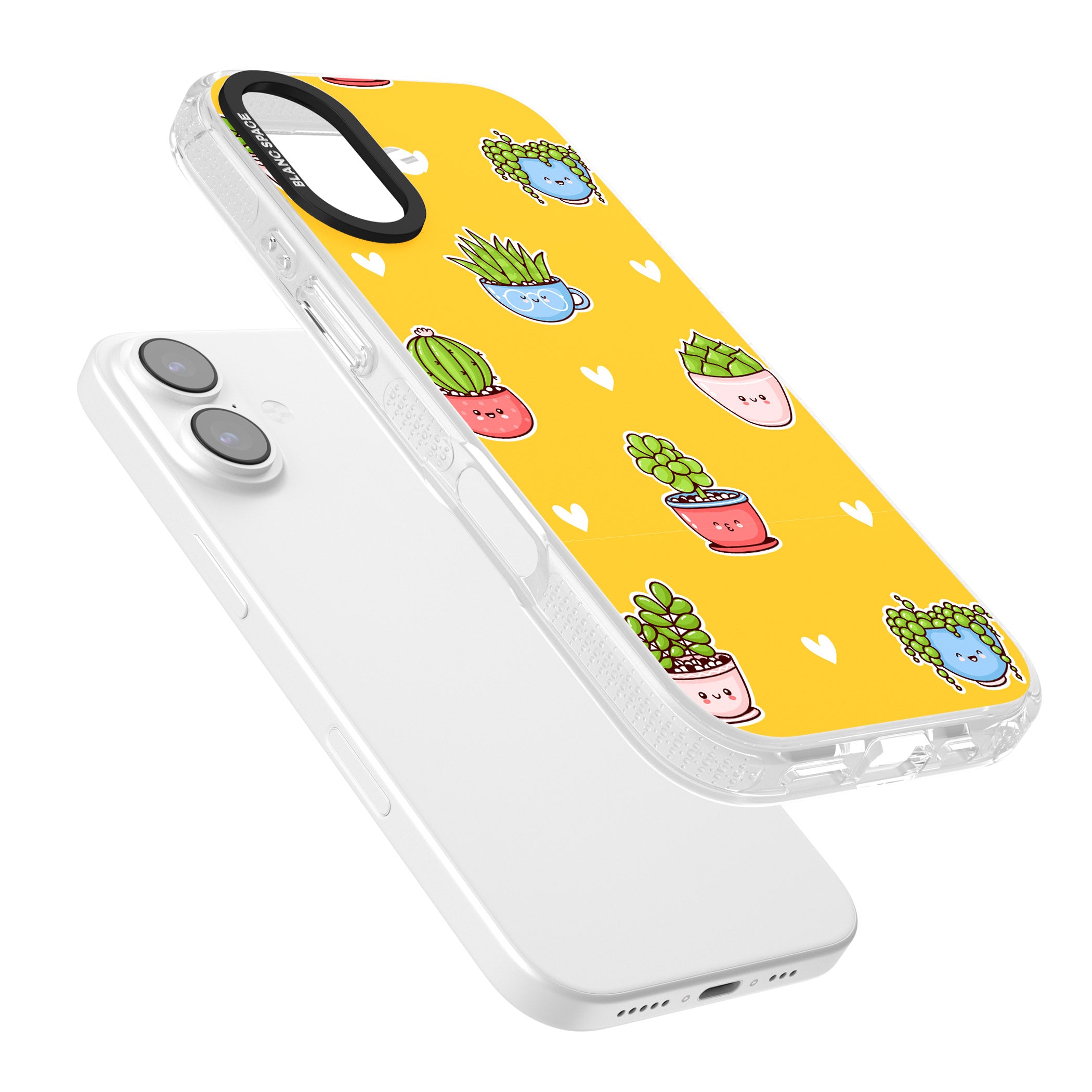 Plant Faces Kawaii Pattern iPhone 17 Impact Air Clear Phone Case Colours